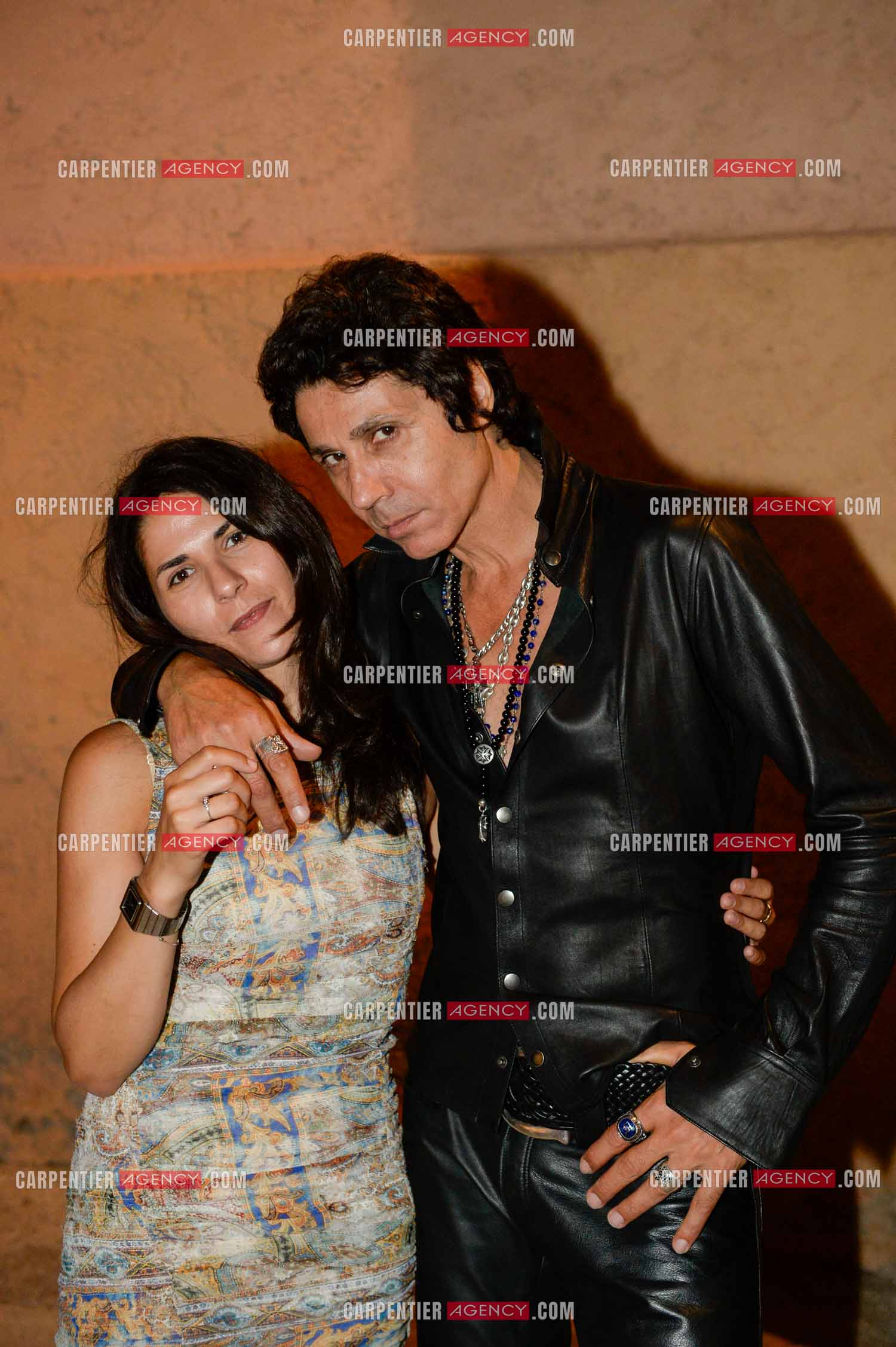 Le chanteur Jean-Luc Lahaye avec sa deuxième fille Gloria. Gloria vient d'accoucher de son premier enfant une petite fille nommée Lou née le 20 septembre 2025 à l'hôpital Grâce de Monaco à 02h29 du matin.  ( Exclusif )