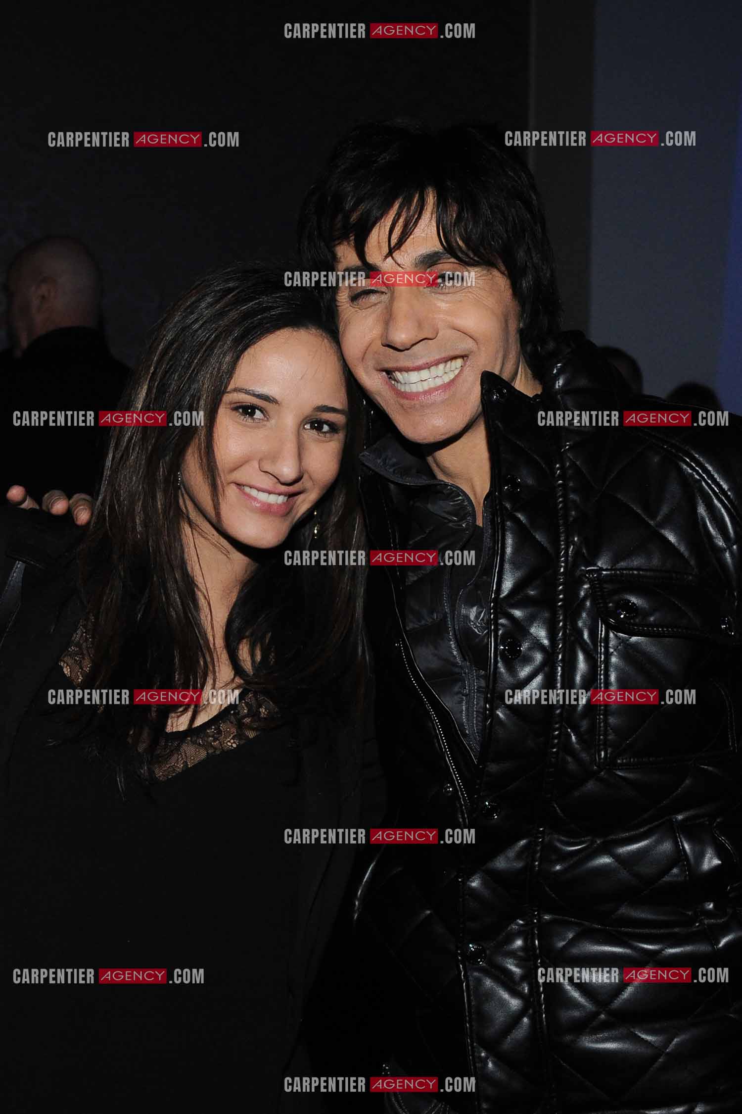 Le chanteur Jean-Luc Lahaye en concert au Bataclan. Jean-Luc avec sa fille Margaux. ( Exclusif )