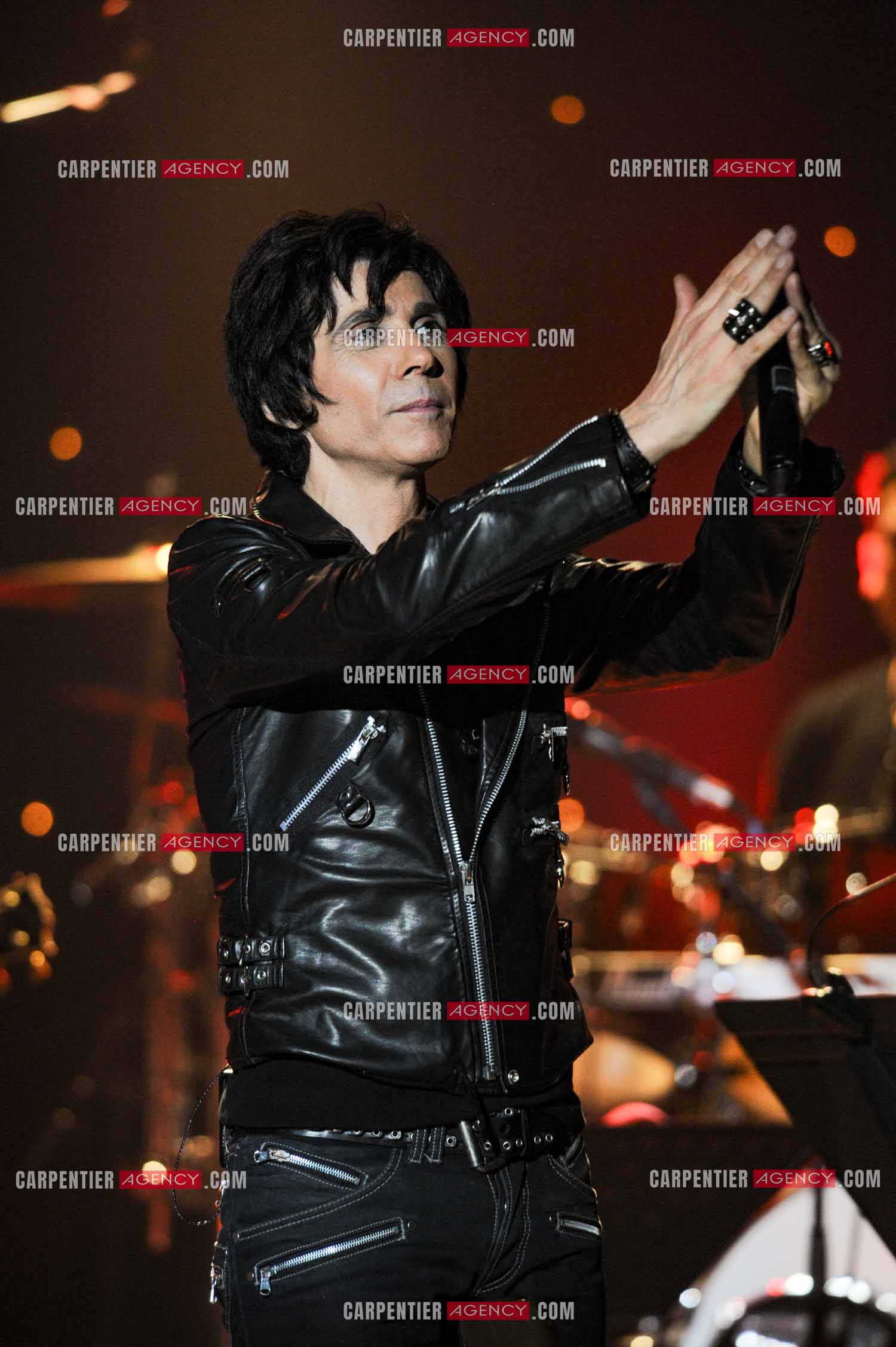 Le chanteur Jean-Luc Lahaye en concert au Bataclan.  ( Exclusif )