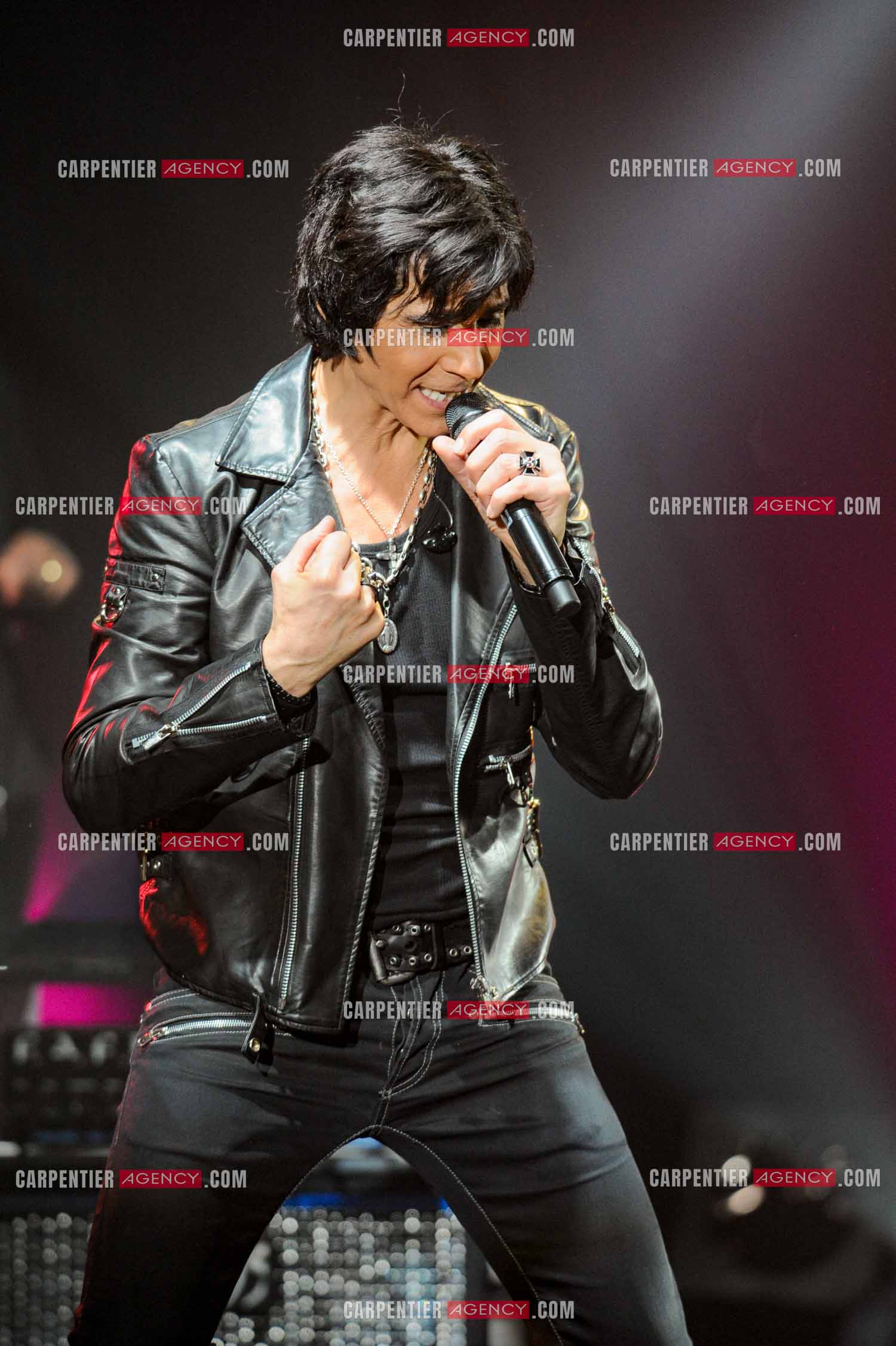 Le chanteur Jean-Luc Lahaye en concert au Bataclan.  ( Exclusif )