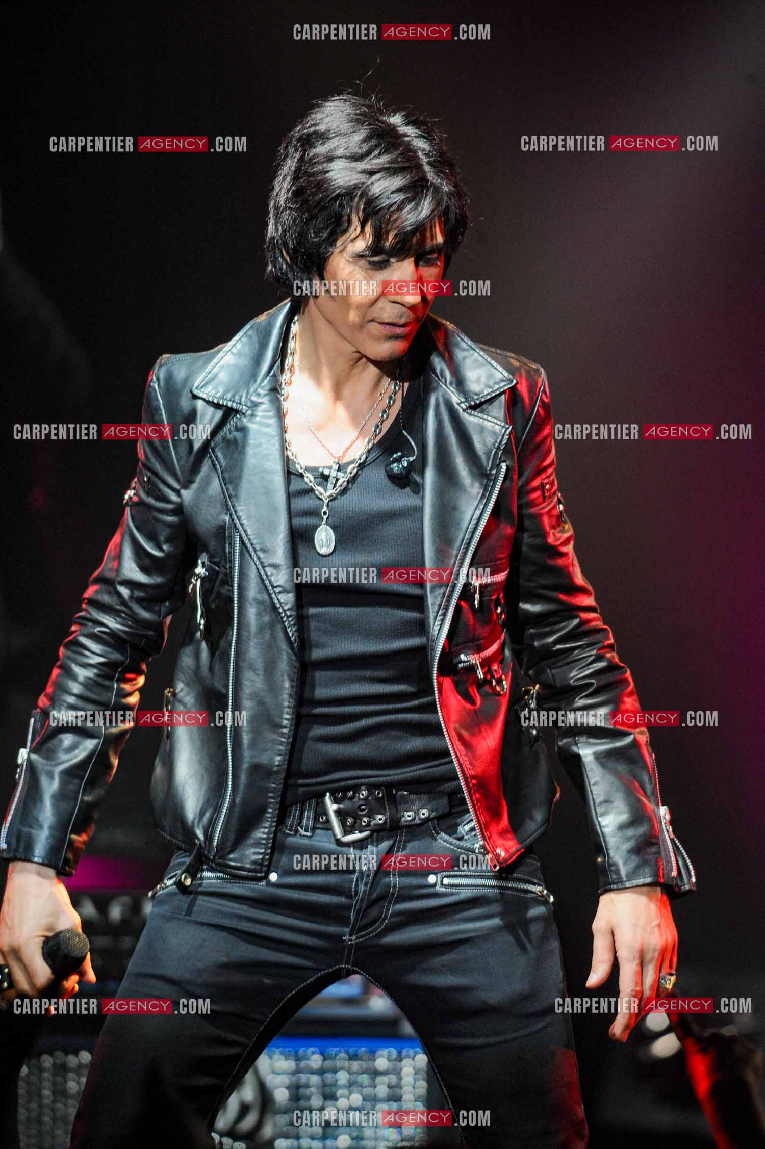 Le chanteur Jean-Luc Lahaye en concert au Bataclan.  ( Exclusif )