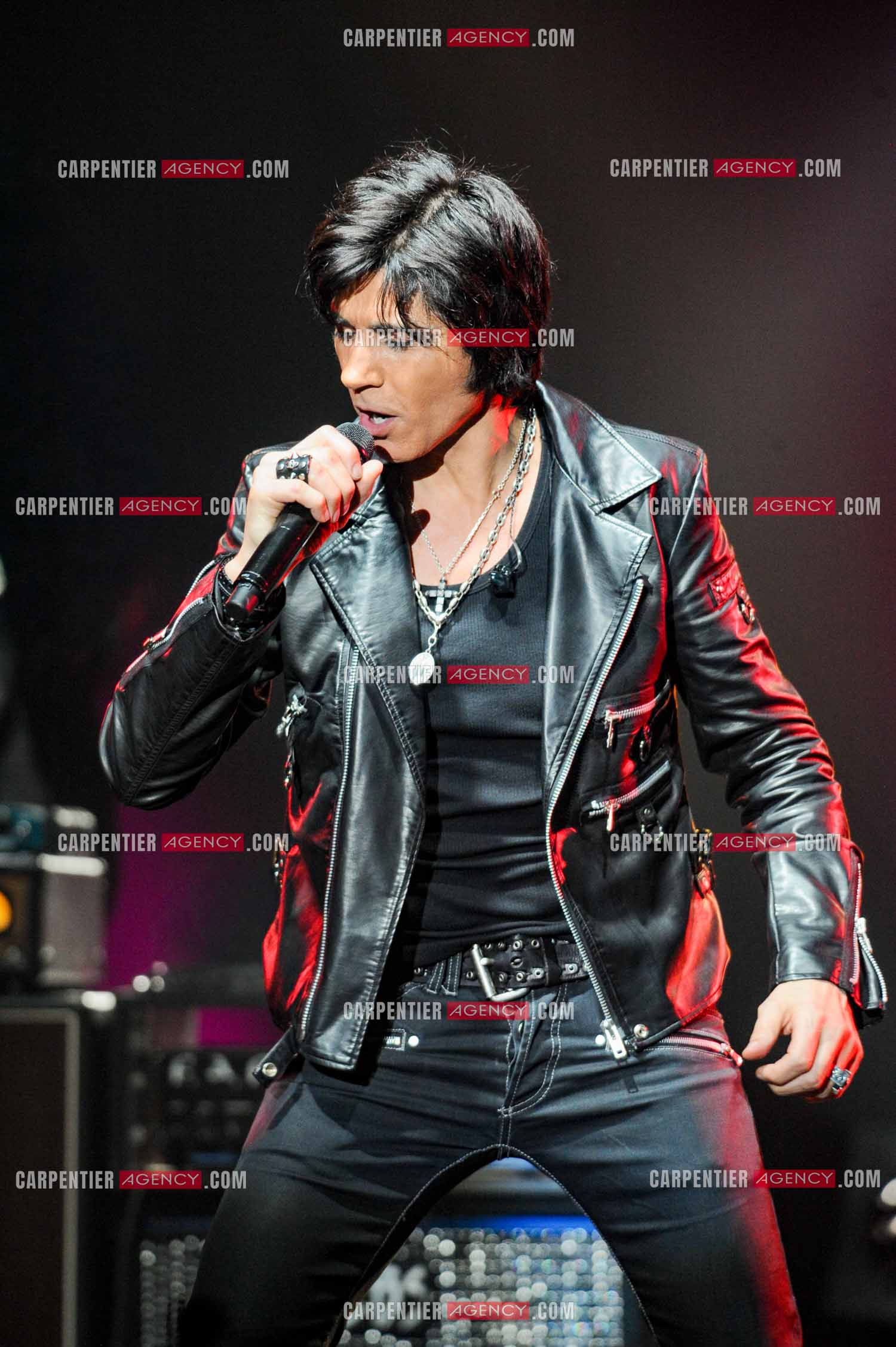 Le chanteur Jean-Luc Lahaye en concert au Bataclan.  ( Exclusif )