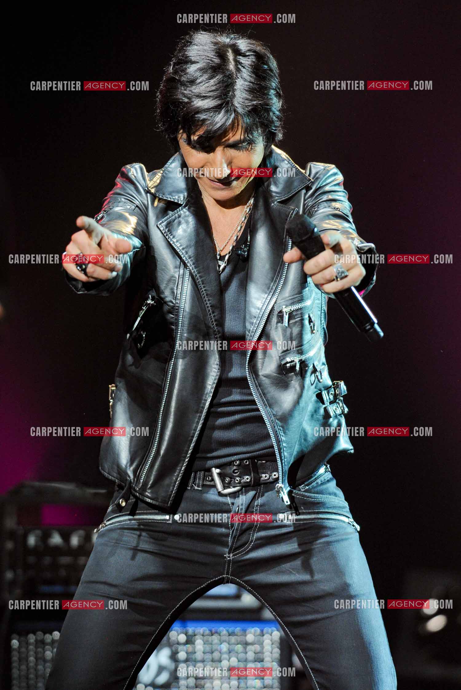 Le chanteur Jean-Luc Lahaye en concert au Bataclan.  ( Exclusif )