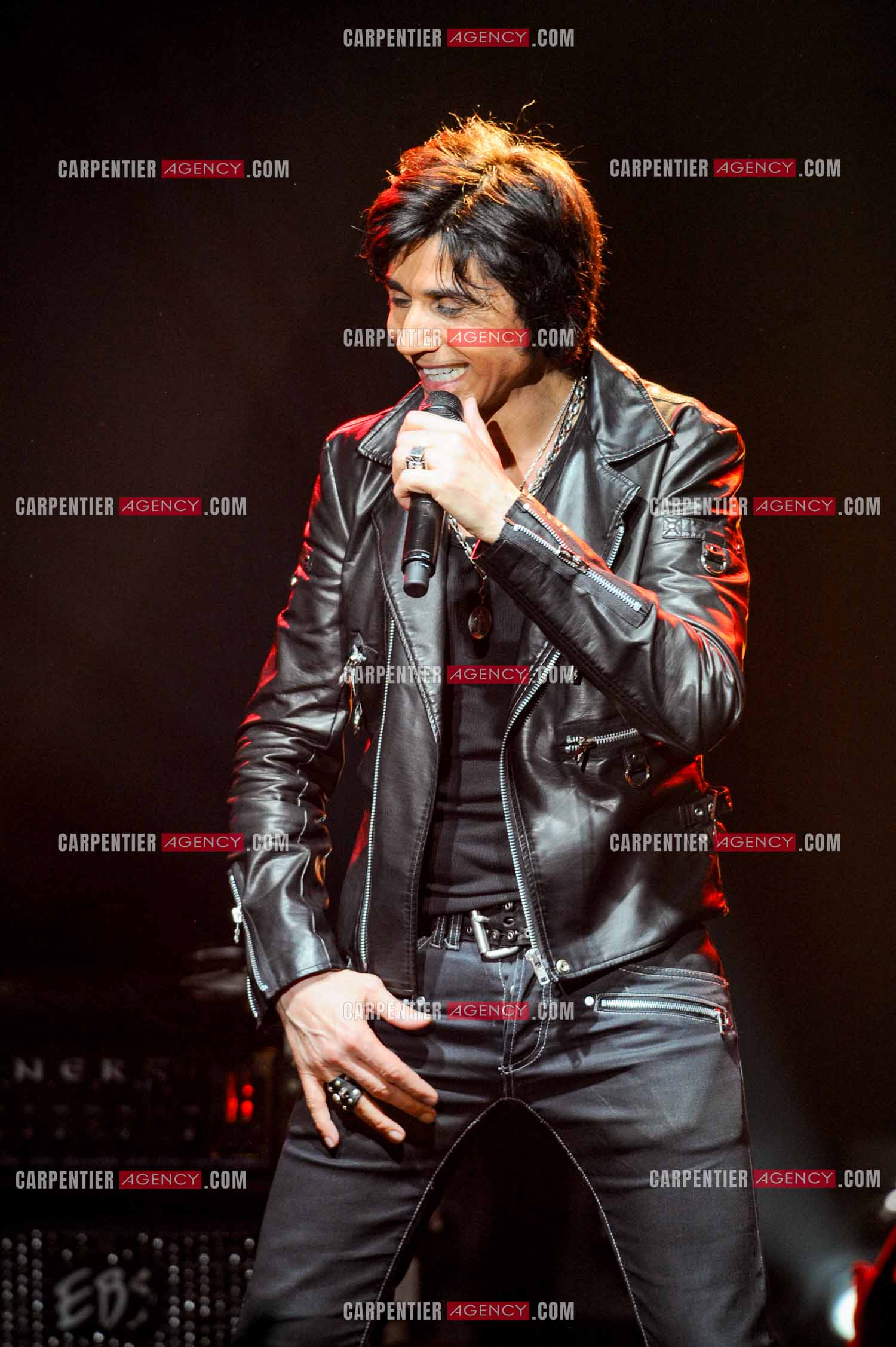 Le chanteur Jean-Luc Lahaye en concert au Bataclan.  ( Exclusif )