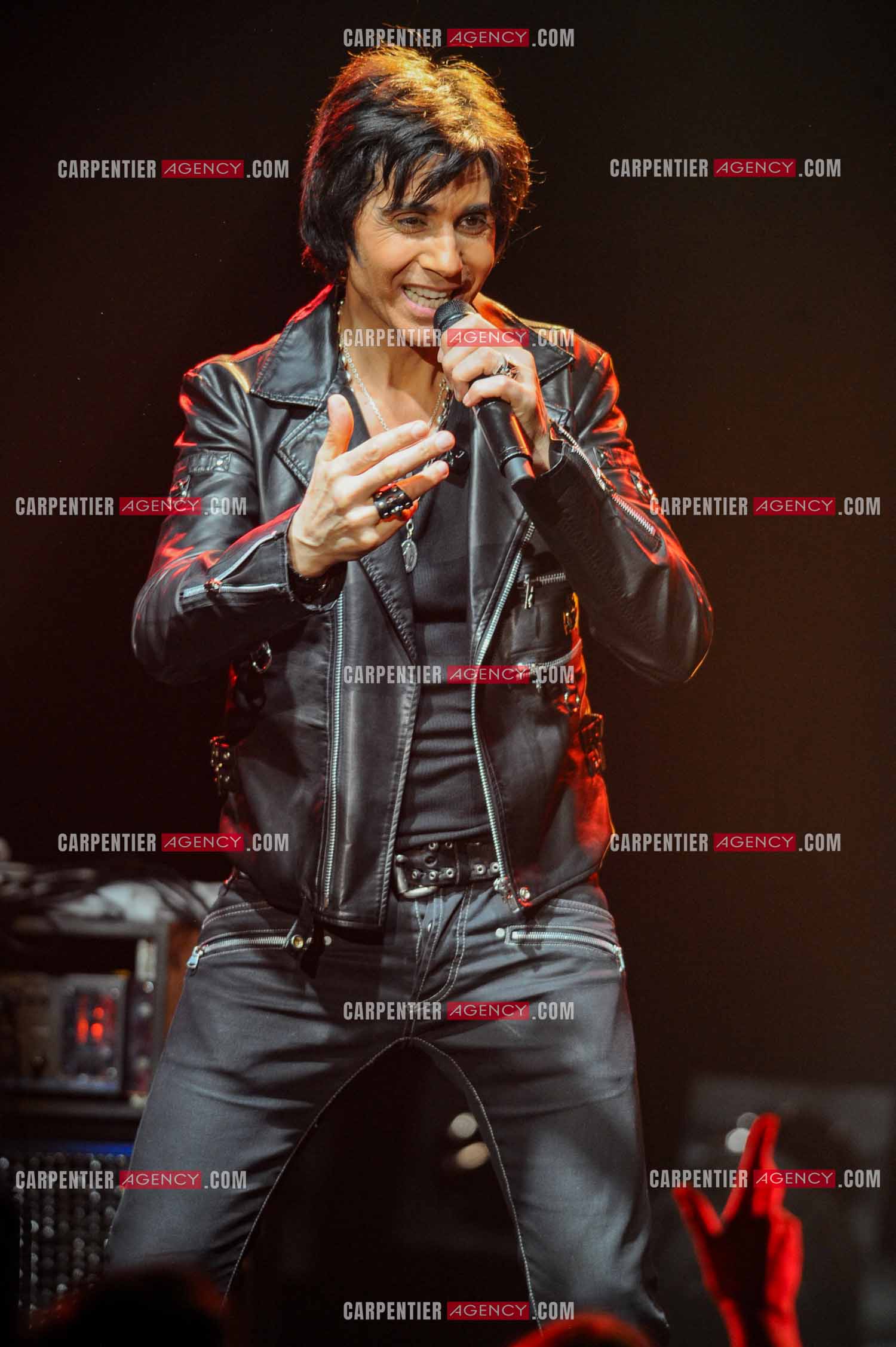 Le chanteur Jean-Luc Lahaye en concert au Bataclan.  ( Exclusif )