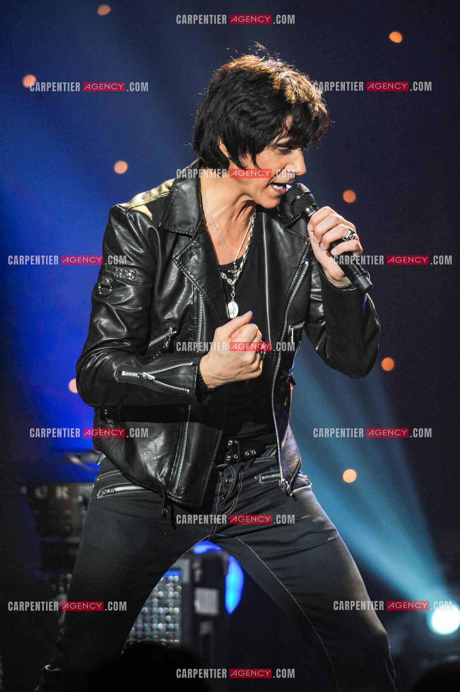 Le chanteur Jean-Luc Lahaye en concert au Bataclan.  ( Exclusif )