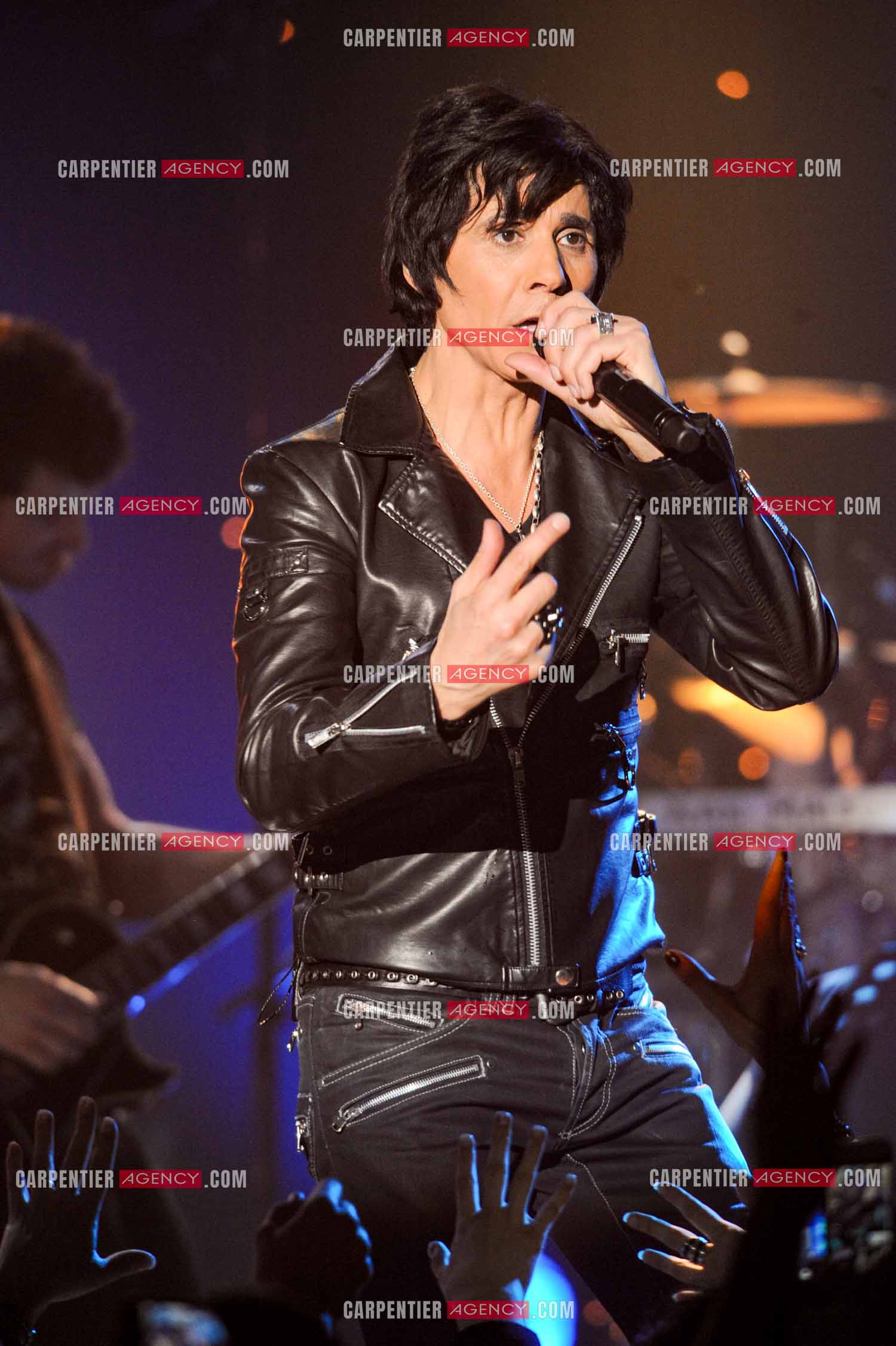 Le chanteur Jean-Luc Lahaye en concert au Bataclan.  ( Exclusif )