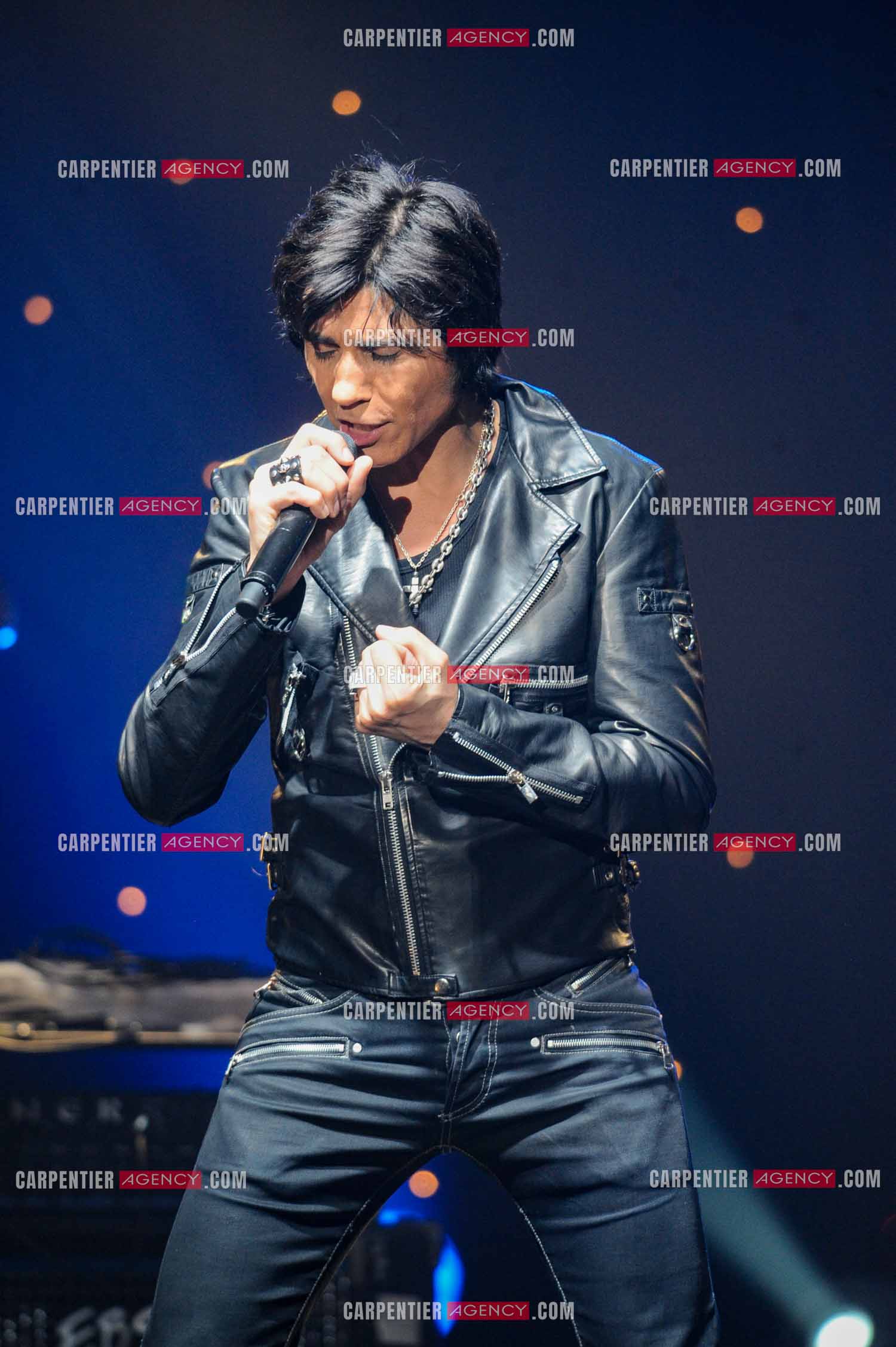 Le chanteur Jean-Luc Lahaye en concert au Bataclan.  ( Exclusif )