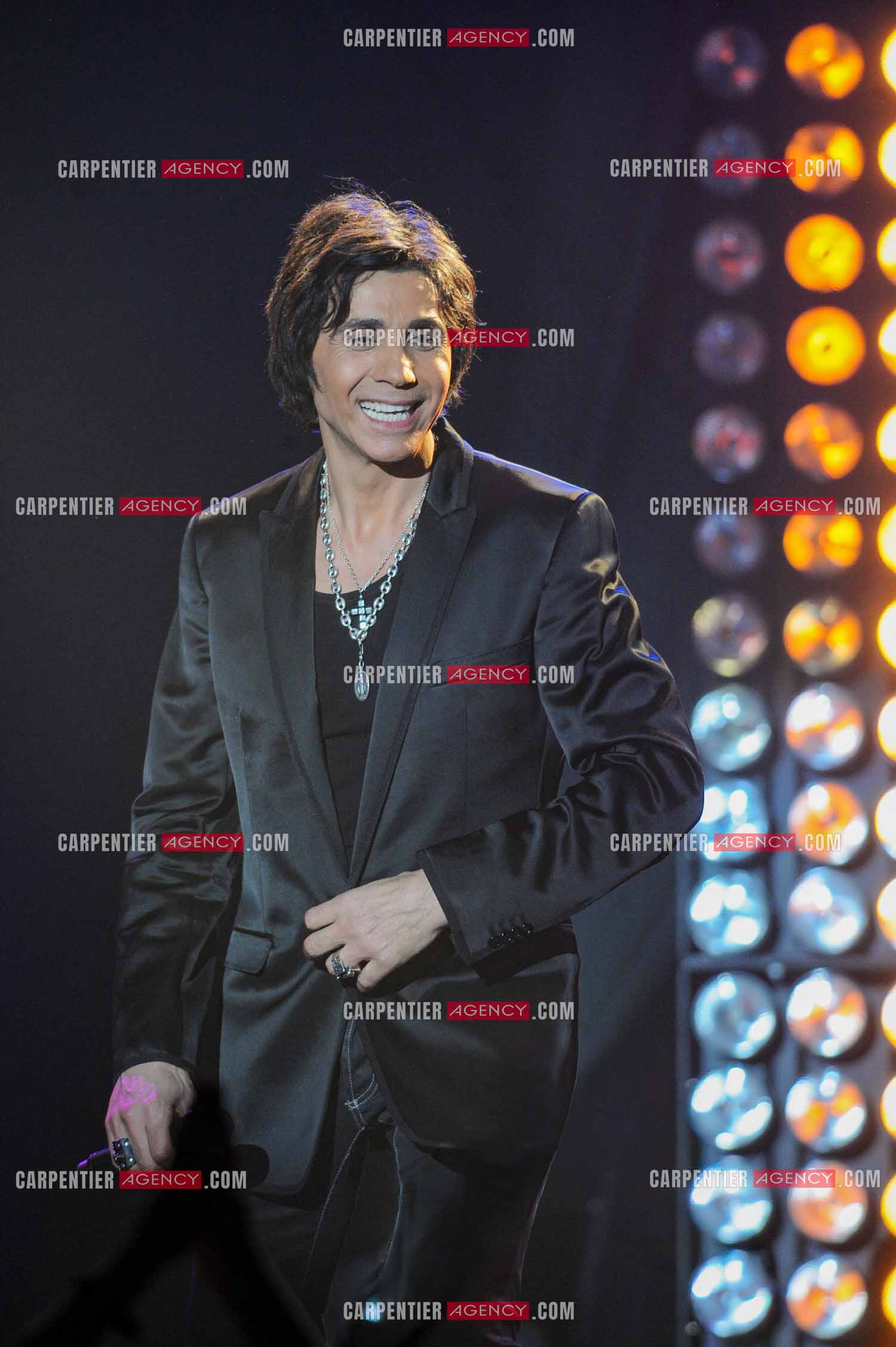 Le chanteur Jean-Luc Lahaye en concert au Bataclan.  ( Exclusif )