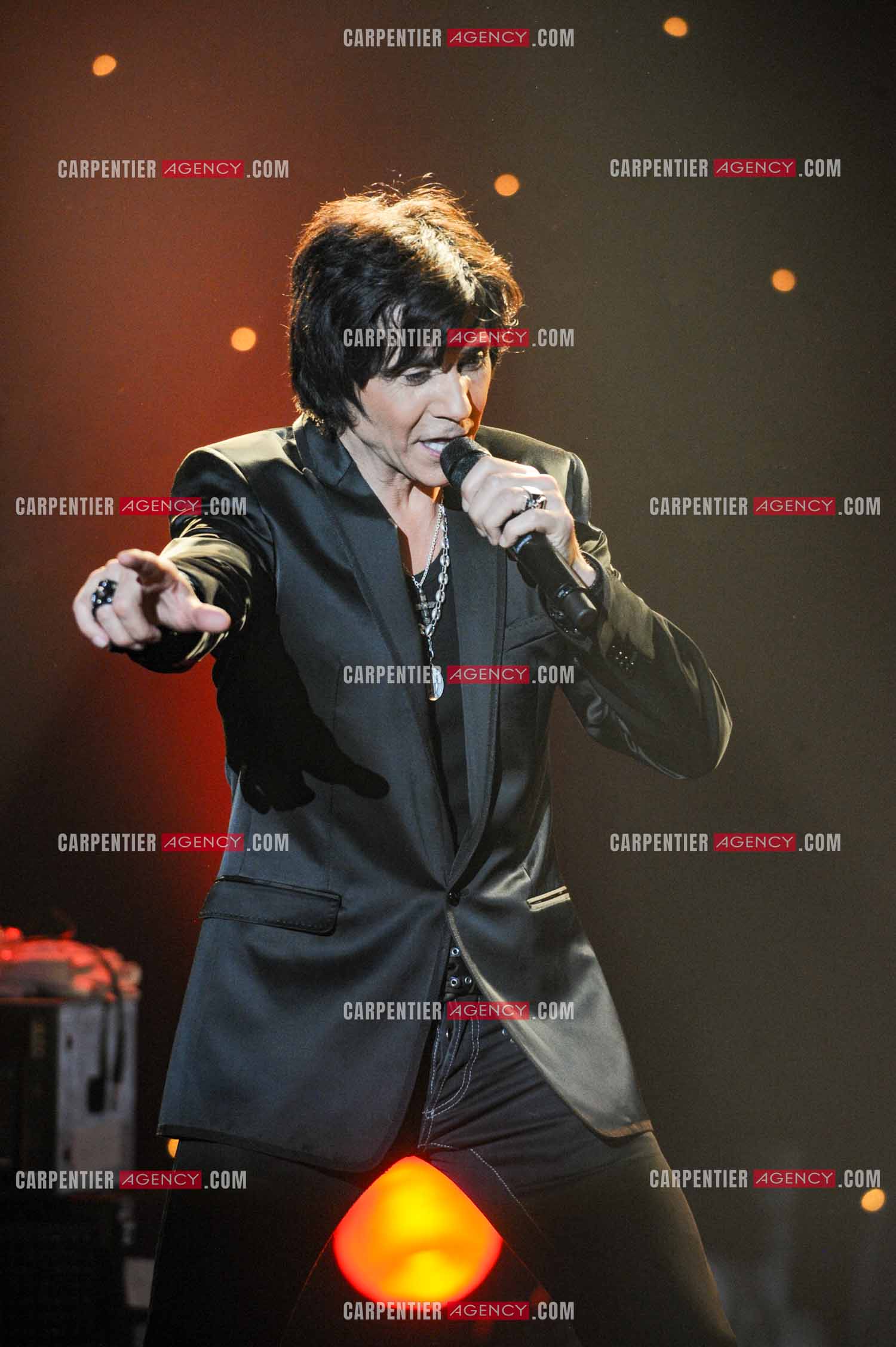 Le chanteur Jean-Luc Lahaye en concert au Bataclan.  ( Exclusif )