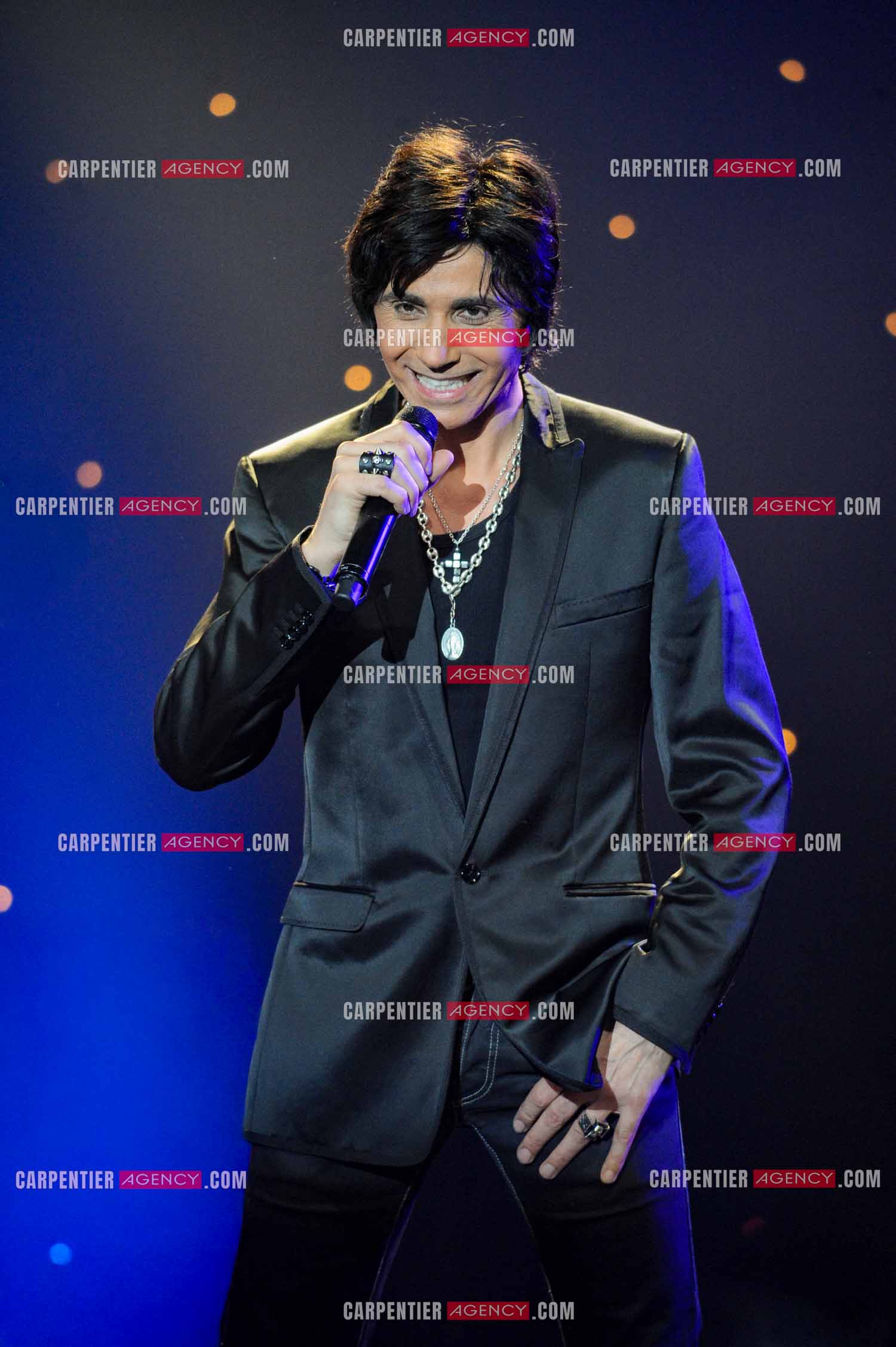 Le chanteur Jean-Luc Lahaye en concert au Bataclan.  ( Exclusif )