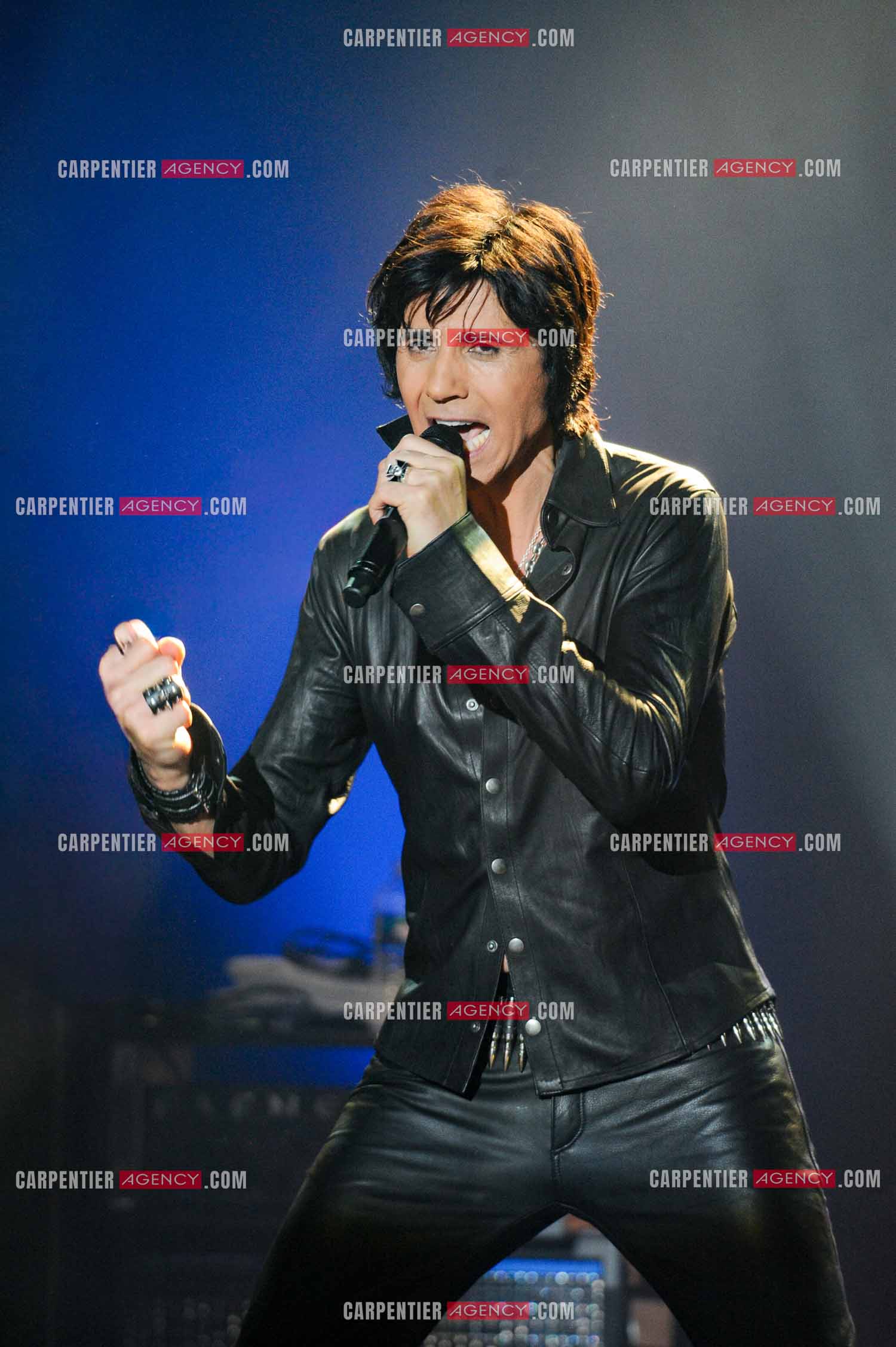 Le chanteur Jean-Luc Lahaye en concert au Bataclan.  ( Exclusif )