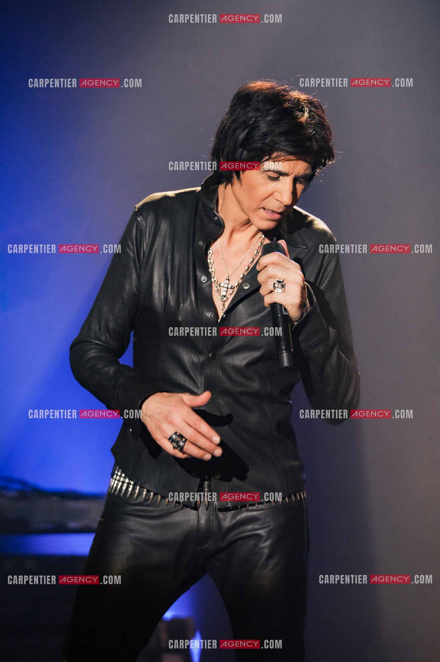 Le chanteur Jean-Luc Lahaye en concert au Bataclan.  ( Exclusif )