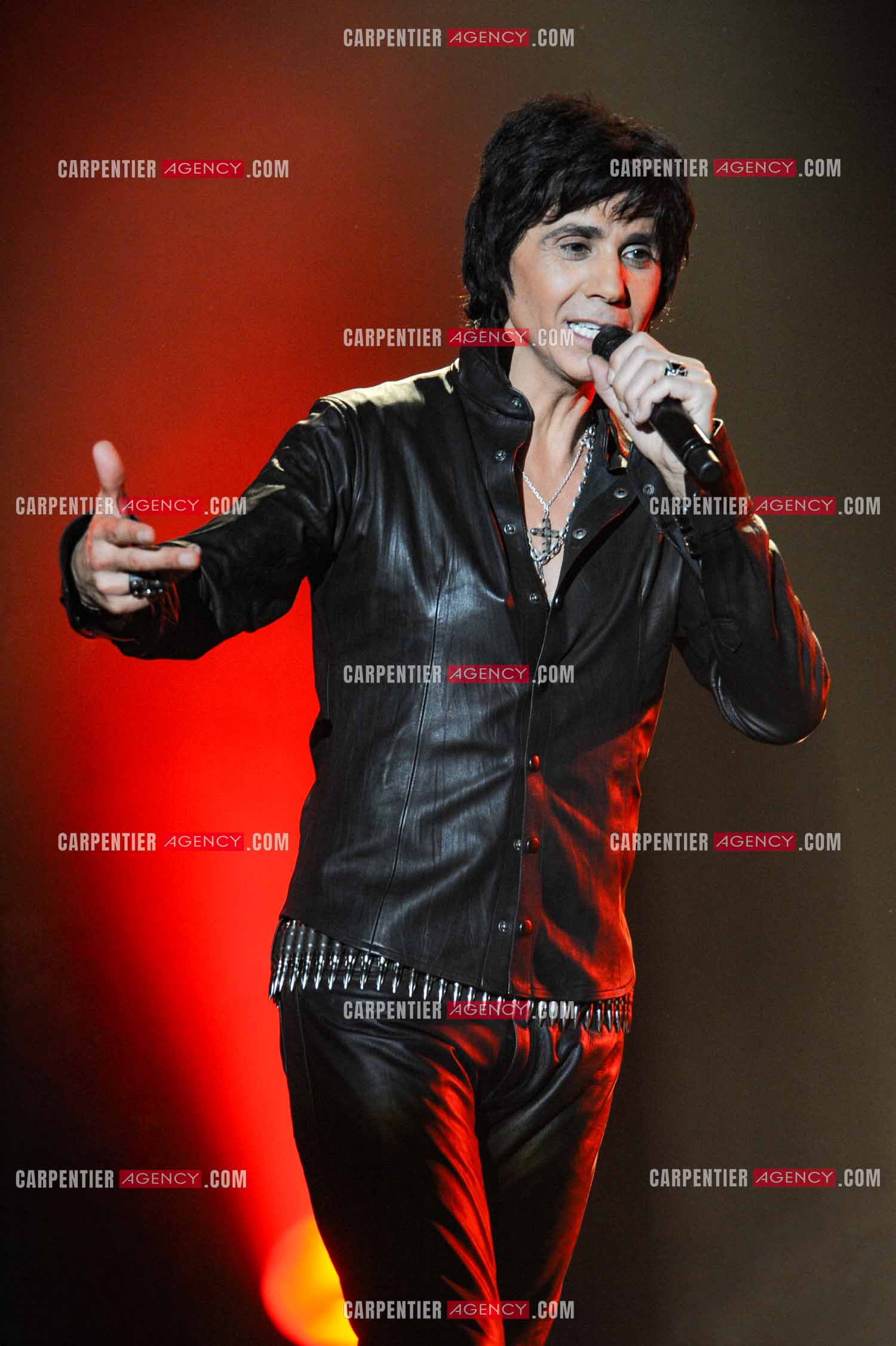 Le chanteur Jean-Luc Lahaye en concert au Bataclan.  ( Exclusif )