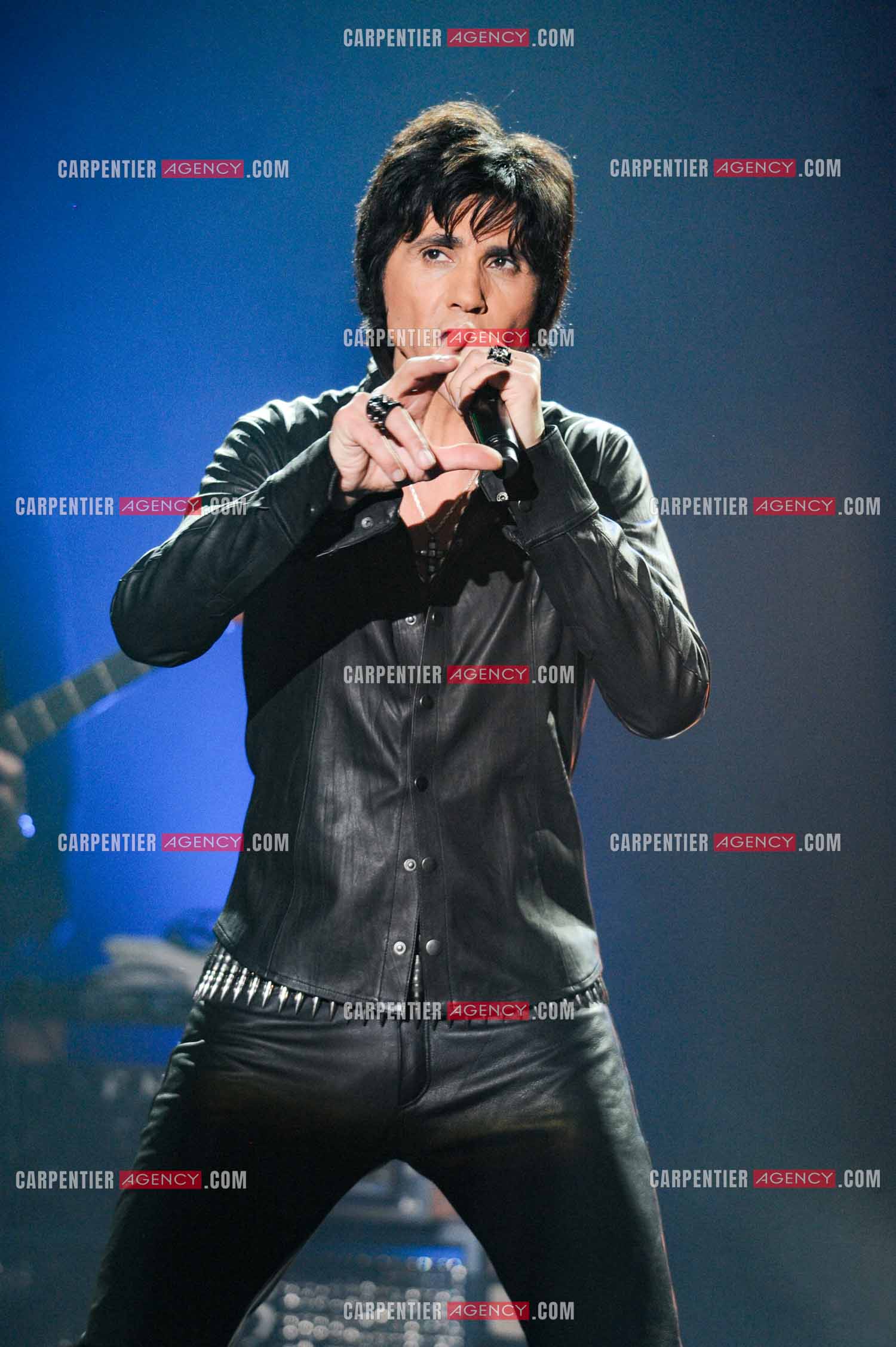 Le chanteur Jean-Luc Lahaye en concert au Bataclan.  ( Exclusif )