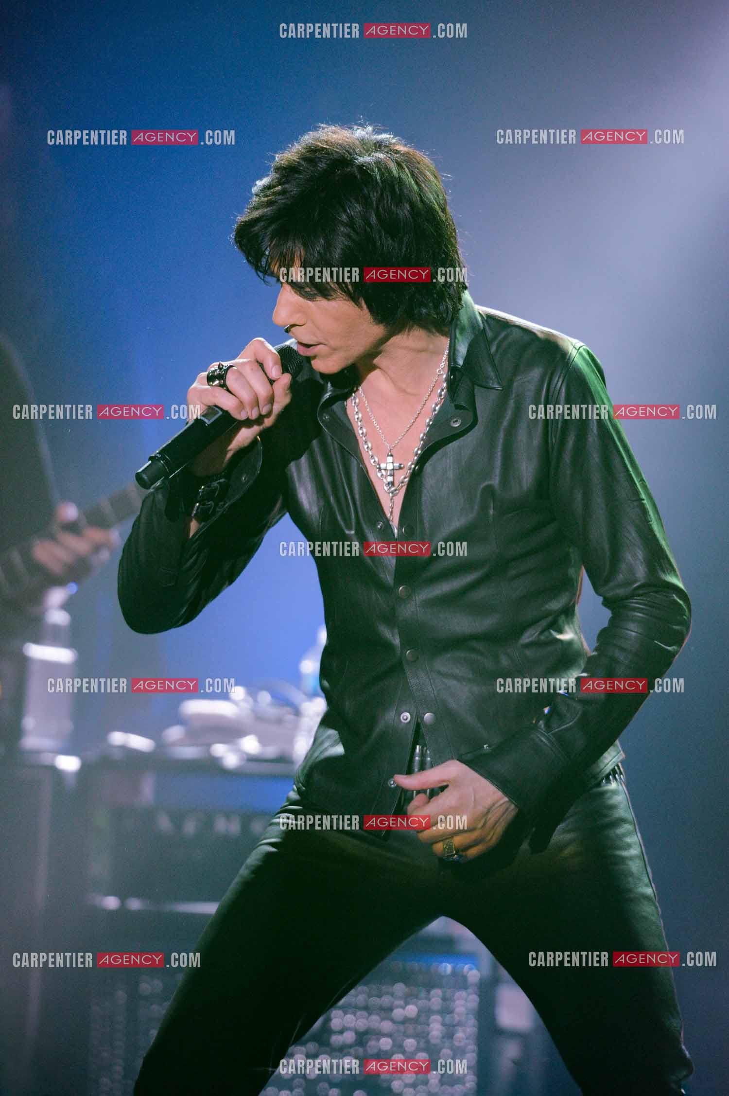 Le chanteur Jean-Luc Lahaye en concert au Bataclan.  ( Exclusif )