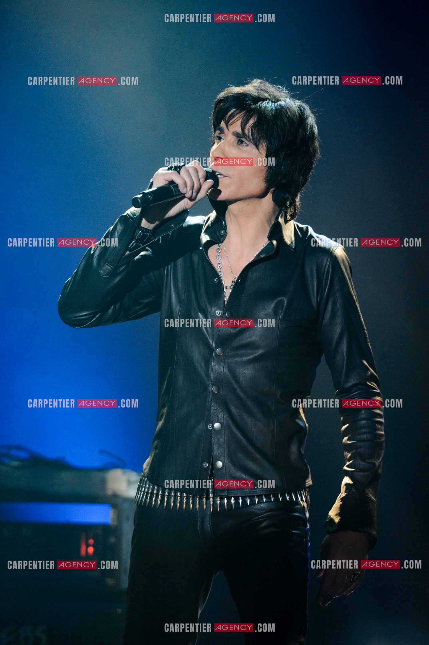 Le chanteur Jean-Luc Lahaye en concert au Bataclan.  ( Exclusif )