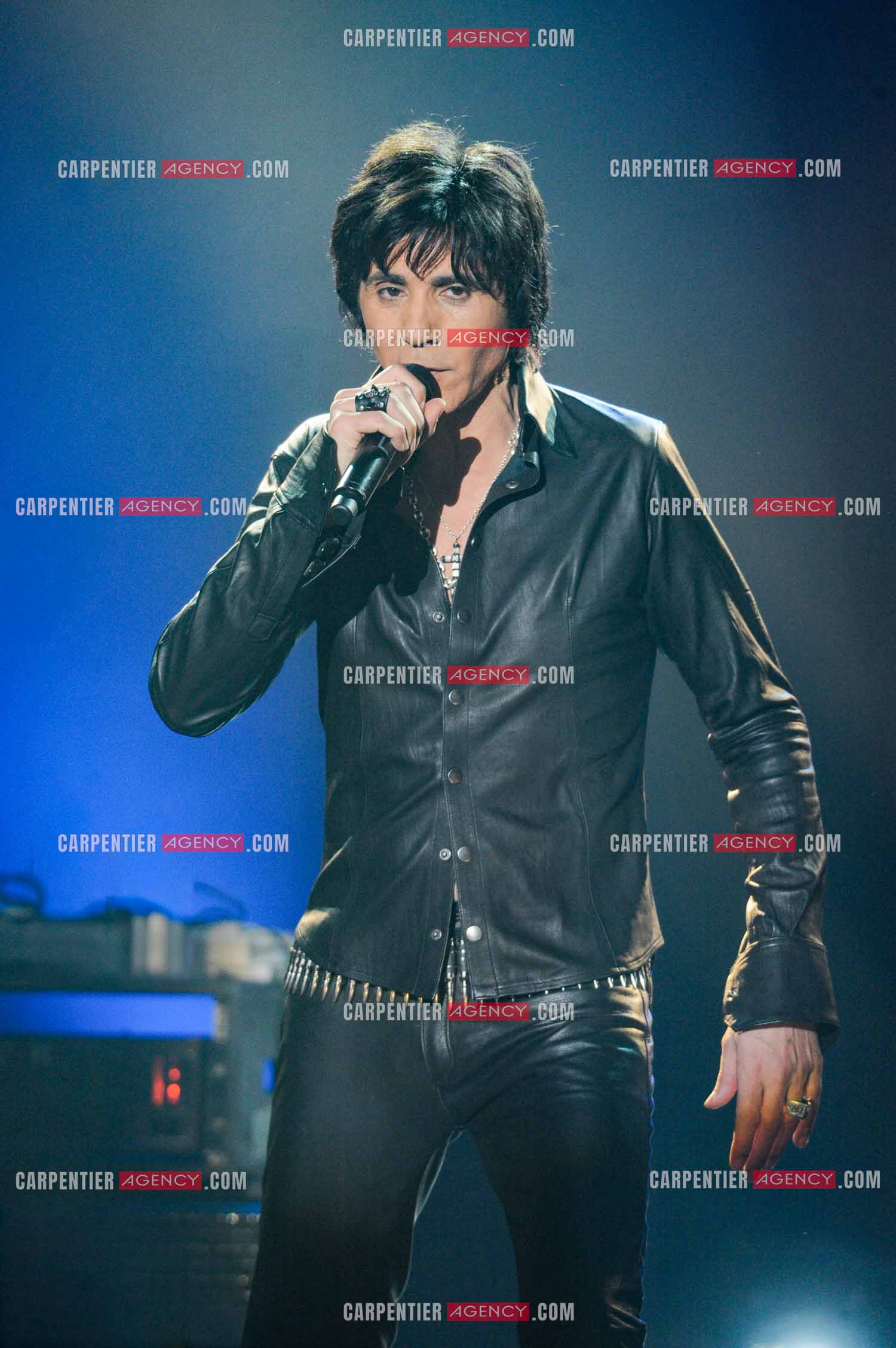 Le chanteur Jean-Luc Lahaye en concert au Bataclan.  ( Exclusif )