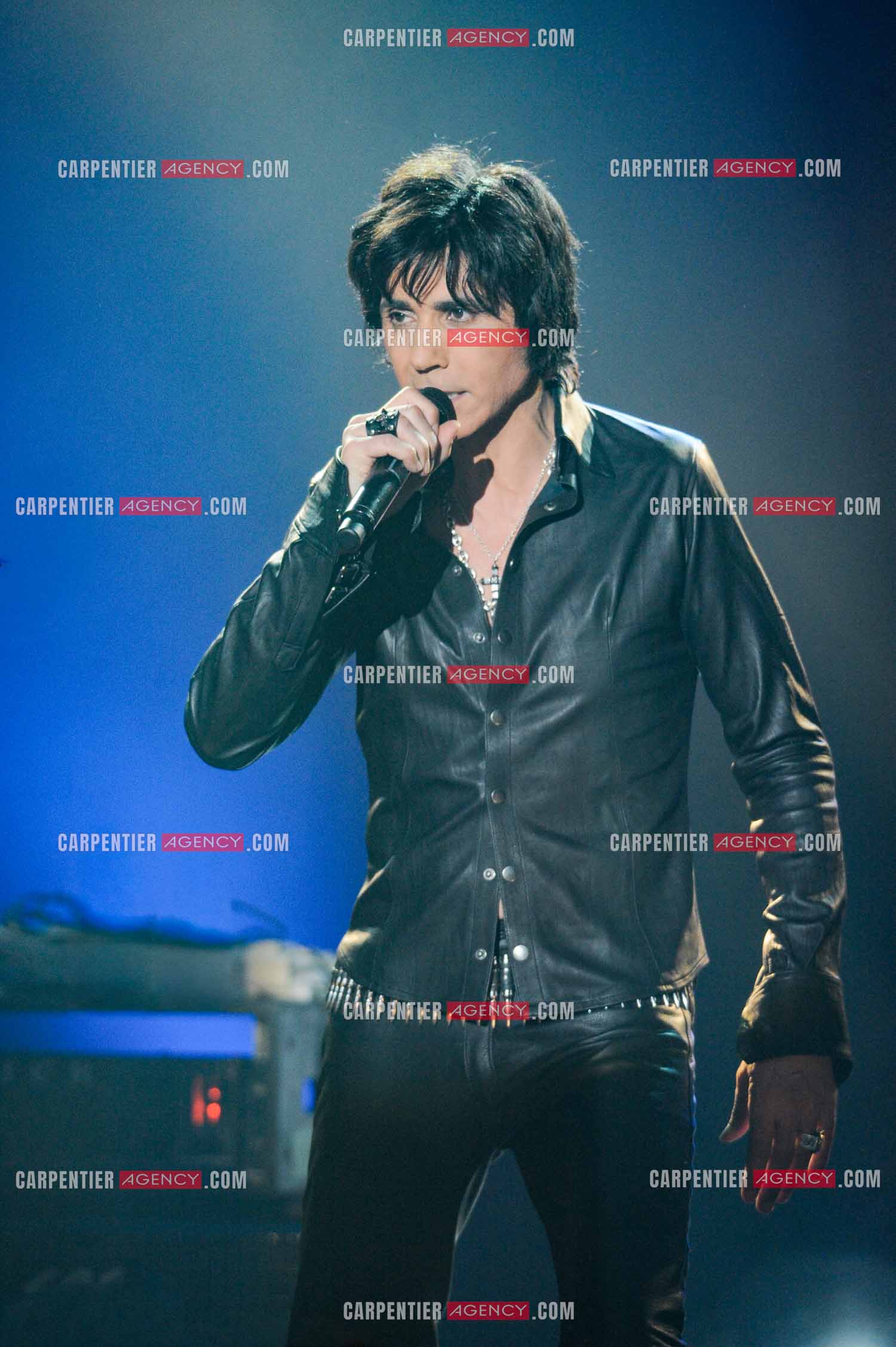 Le chanteur Jean-Luc Lahaye en concert au Bataclan.  ( Exclusif )