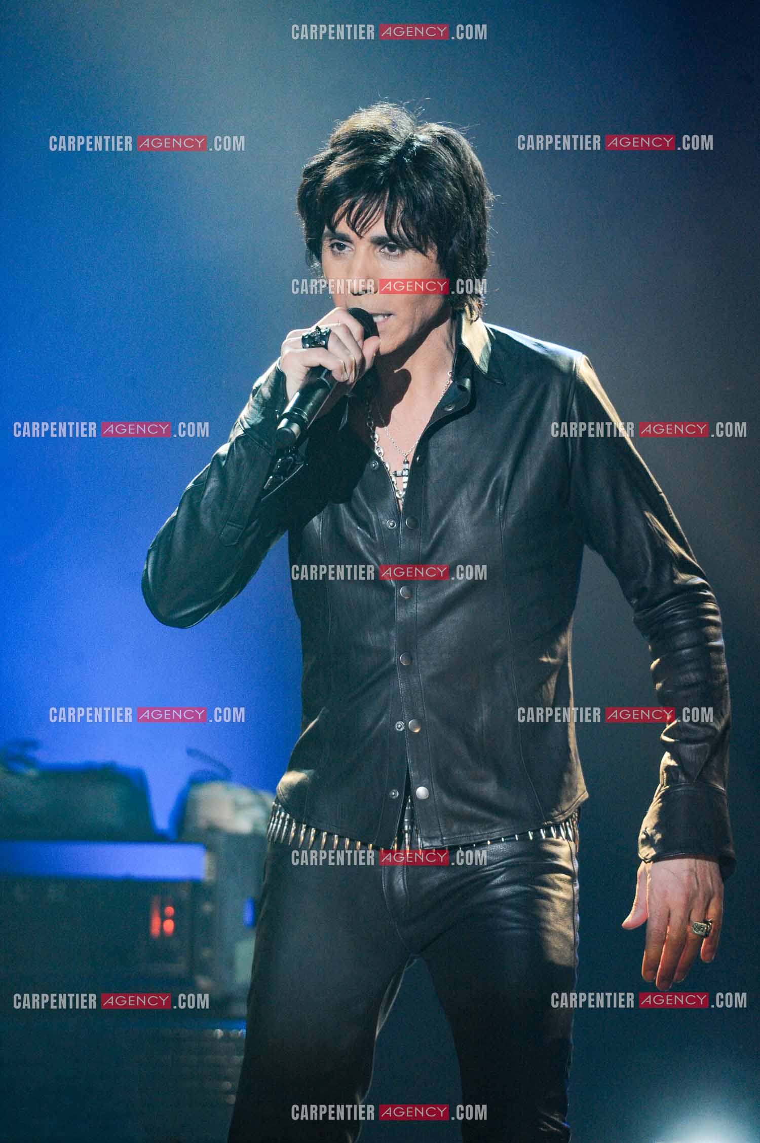 Le chanteur Jean-Luc Lahaye en concert au Bataclan.  ( Exclusif )