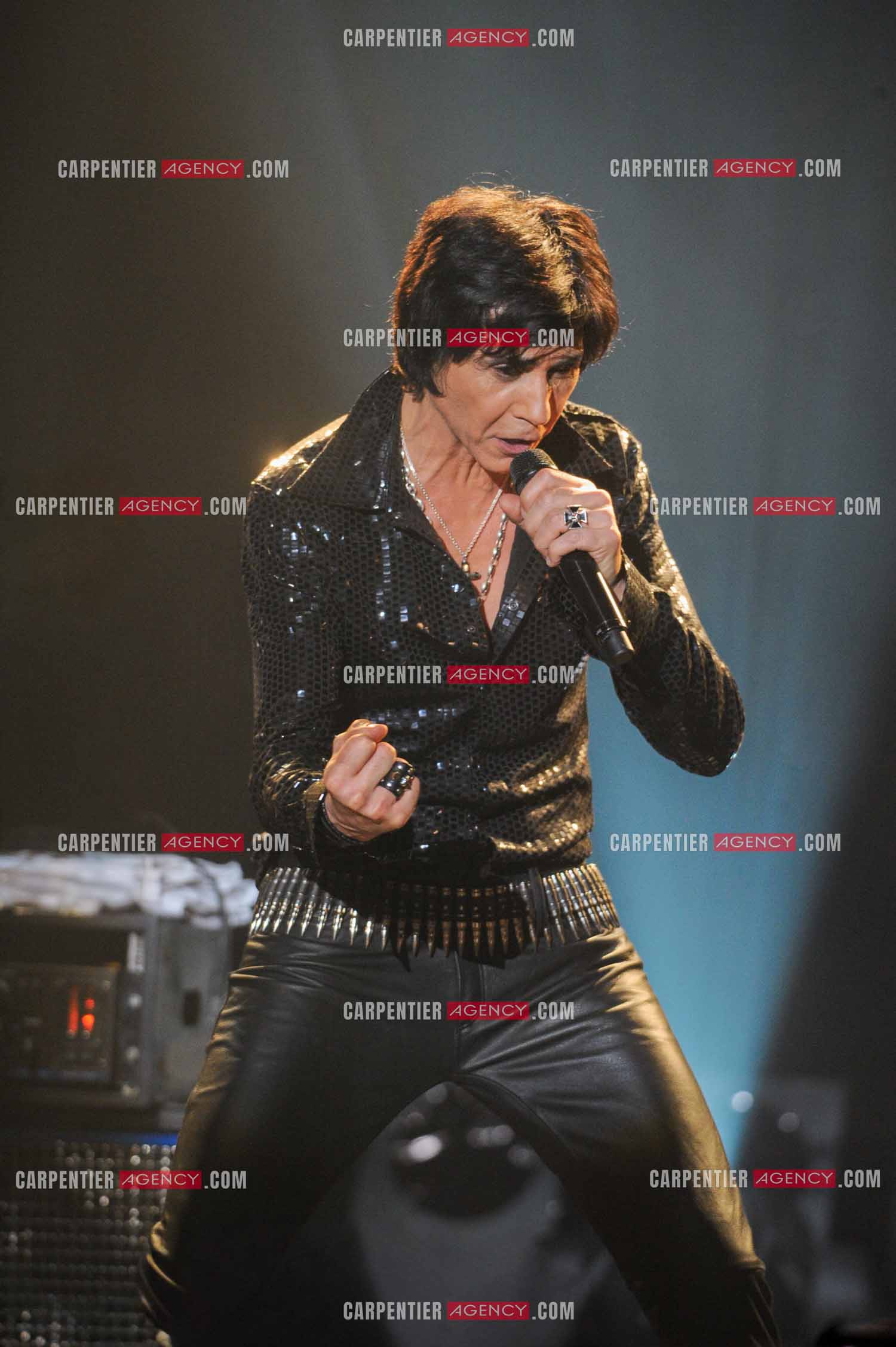 Le chanteur Jean-Luc Lahaye en concert au Bataclan.  ( Exclusif )