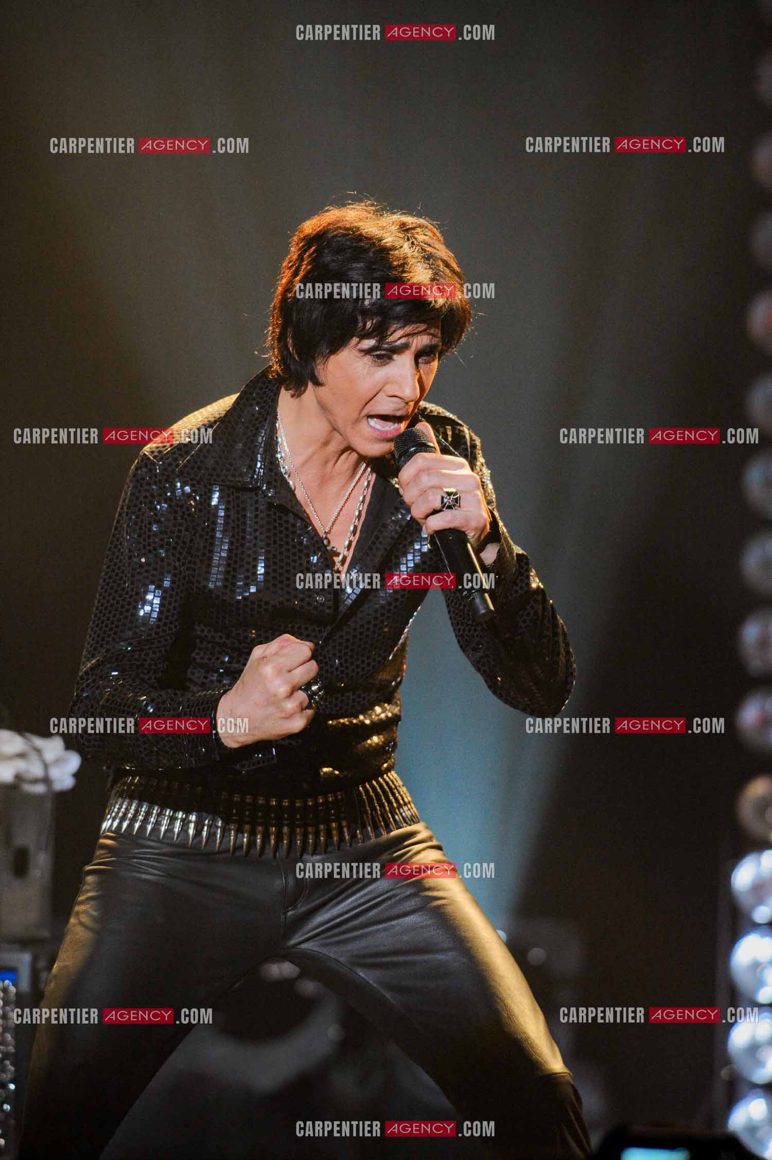 Le chanteur Jean-Luc Lahaye en concert au Bataclan.  ( Exclusif )