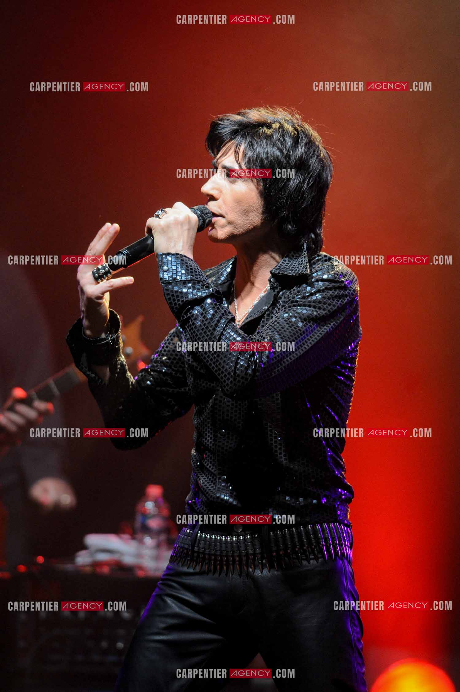 Le chanteur Jean-Luc Lahaye en concert au Bataclan.  ( Exclusif )