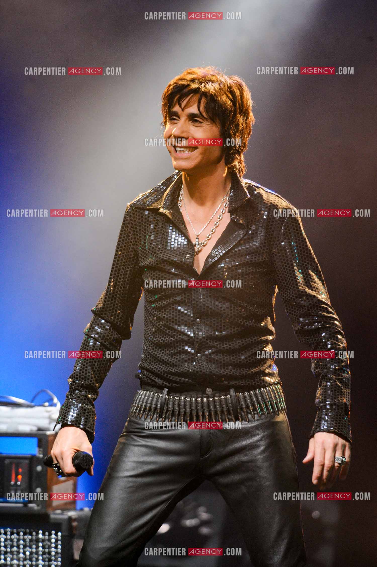 Le chanteur Jean-Luc Lahaye en concert au Bataclan.  ( Exclusif )