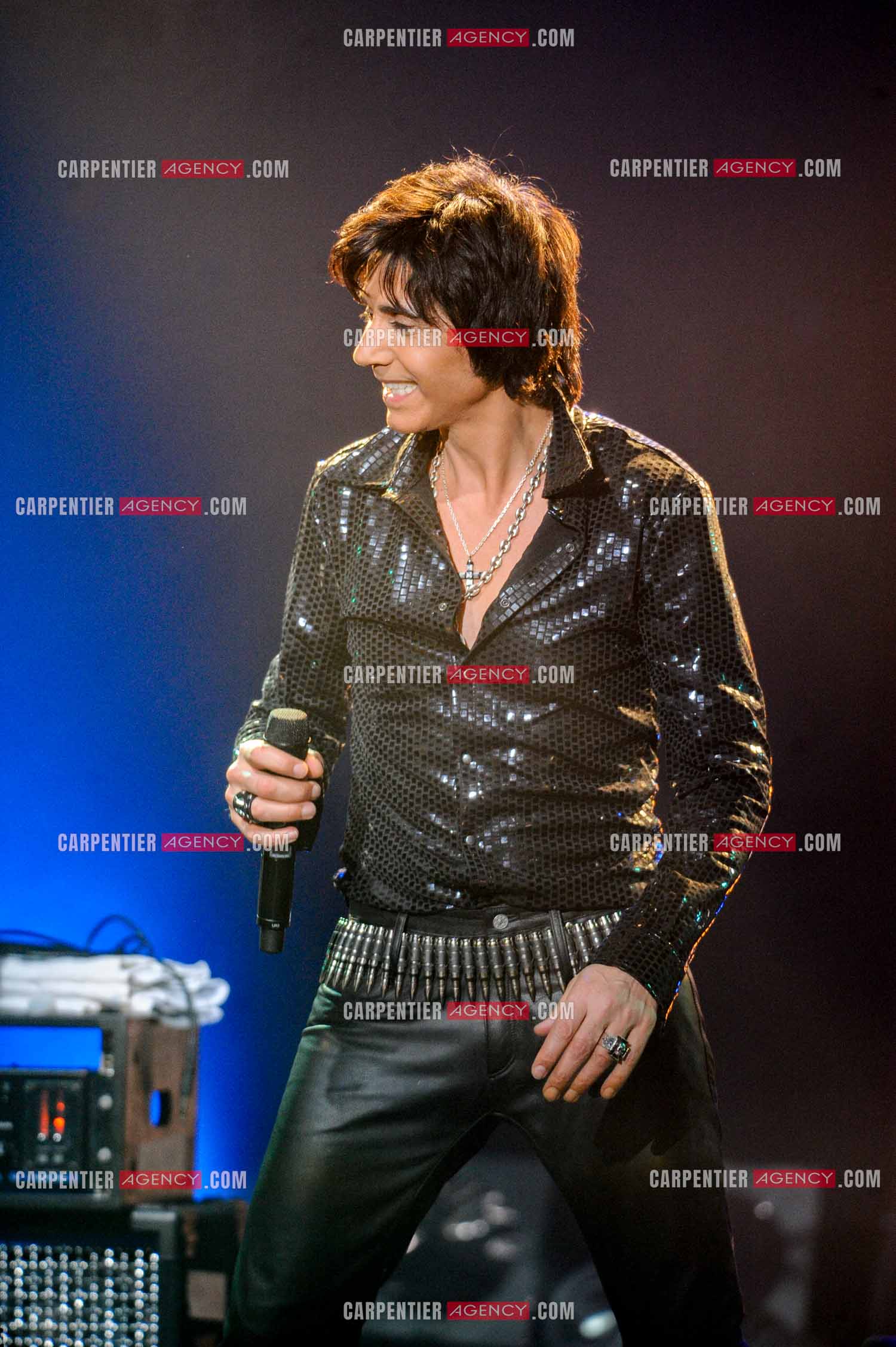 Le chanteur Jean-Luc Lahaye en concert au Bataclan.  ( Exclusif )