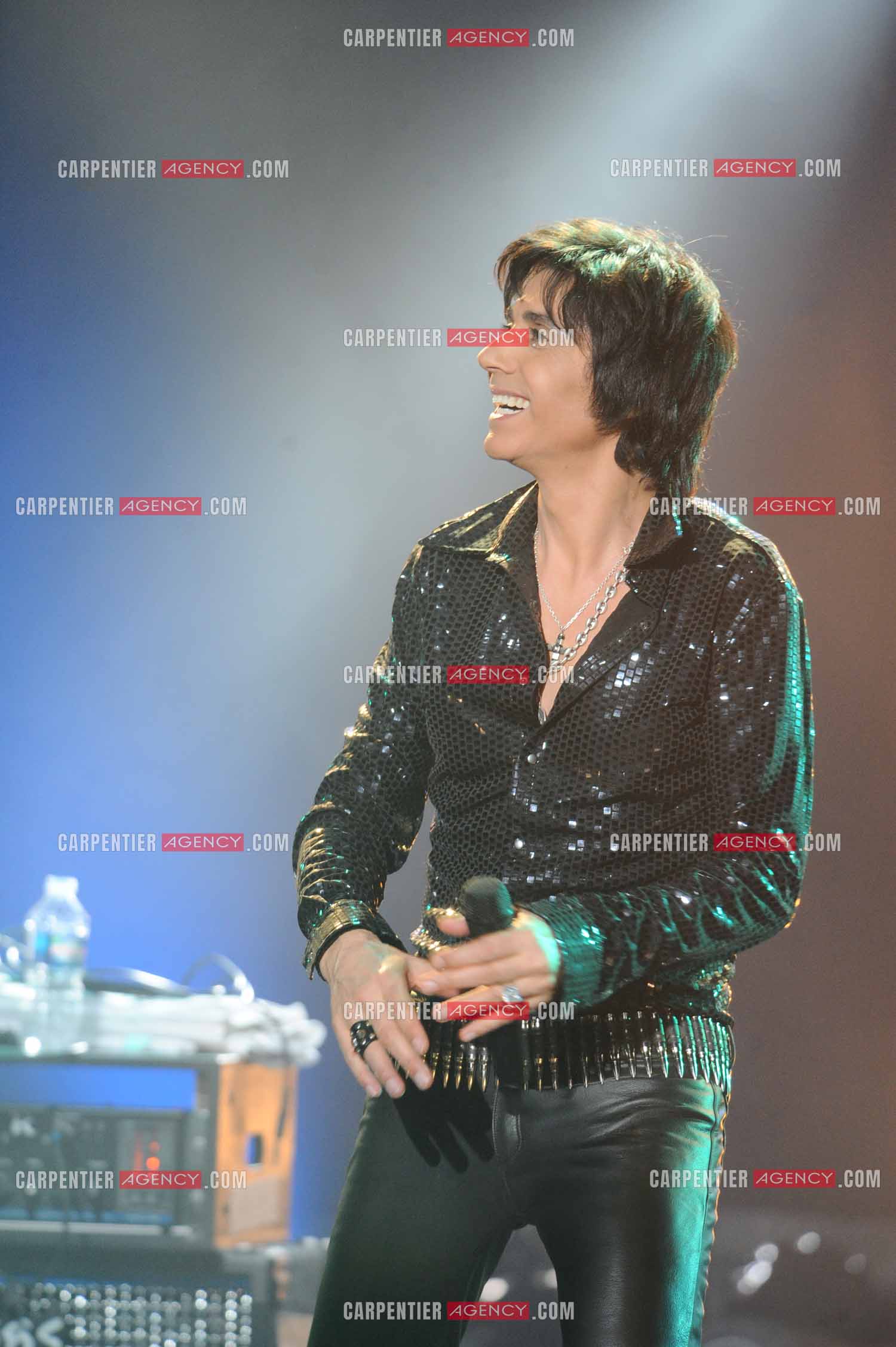 Le chanteur Jean-Luc Lahaye en concert au Bataclan.  ( Exclusif )