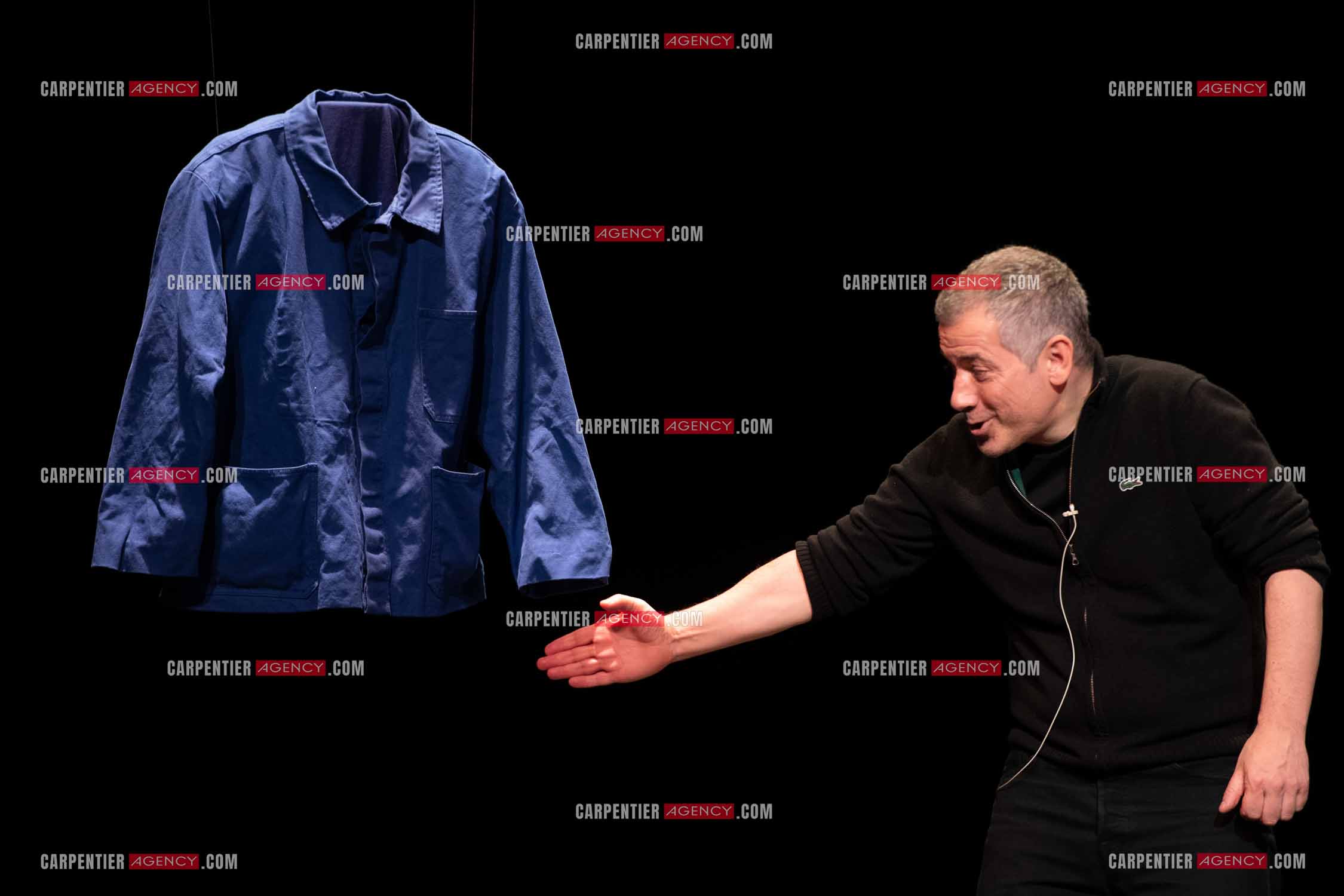 L'acteur Bruno Putzulu au théâtre Toursky a Marseille pour jouer sa pièce “ LES RITALS “.     ( Exclusif )