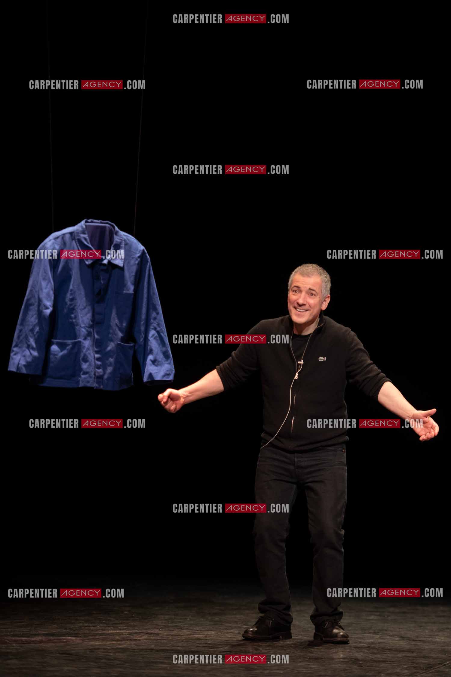 L'acteur Bruno Putzulu au théâtre Toursky a Marseille pour jouer sa pièce “ LES RITALS “.     ( Exclusif )