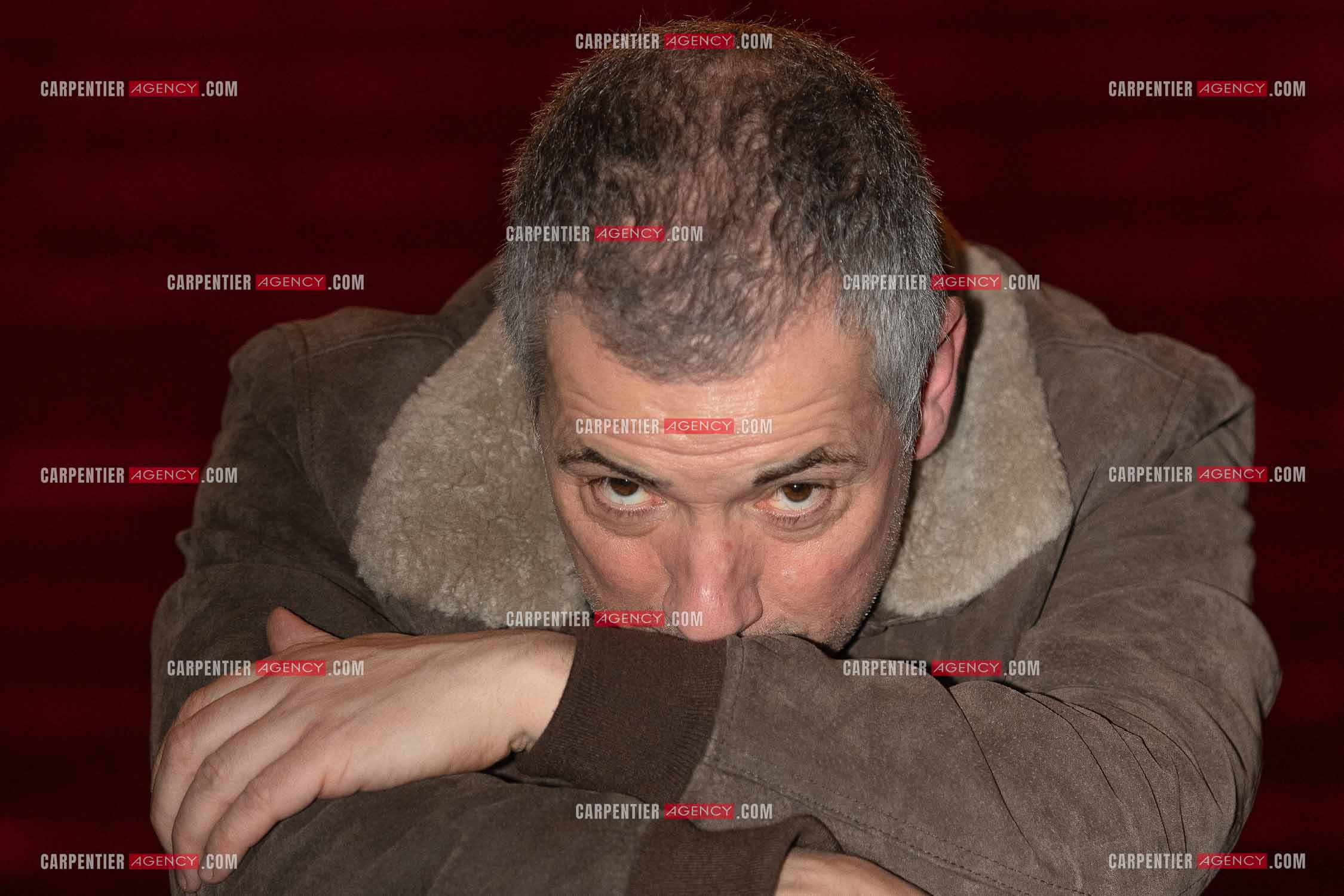 L'acteur Bruno Putzulu au théâtre Toursky a Marseille pour jouer sa pièce “ LES RITALS “.     ( Exclusif )