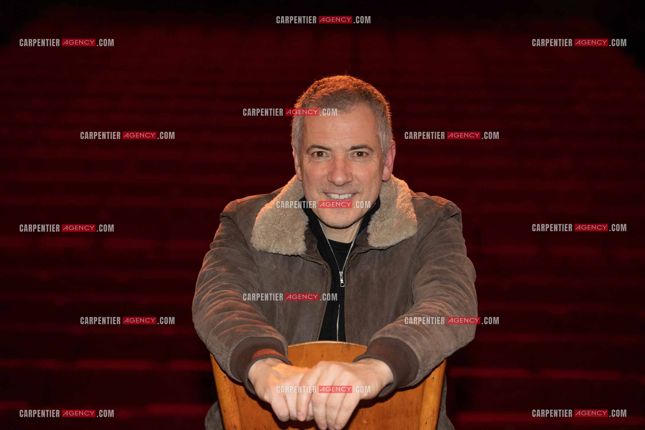 L'acteur Bruno Putzulu au théâtre Toursky a Marseille pour jouer sa pièce “ LES RITALS “.     ( Exclusif )