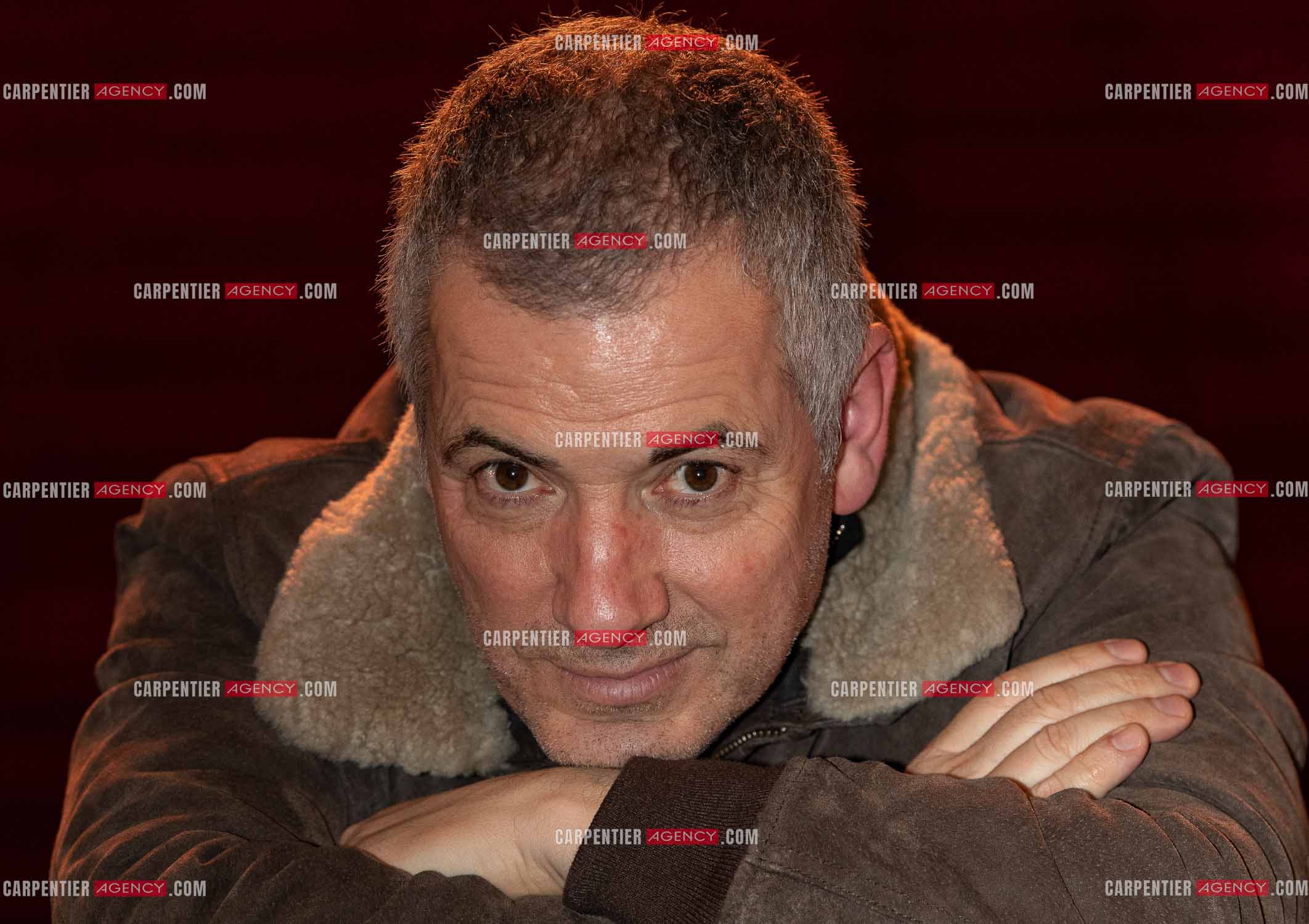 L'acteur Bruno Putzulu au théâtre Toursky a Marseille pour jouer sa pièce “ LES RITALS “.     ( Exclusif )