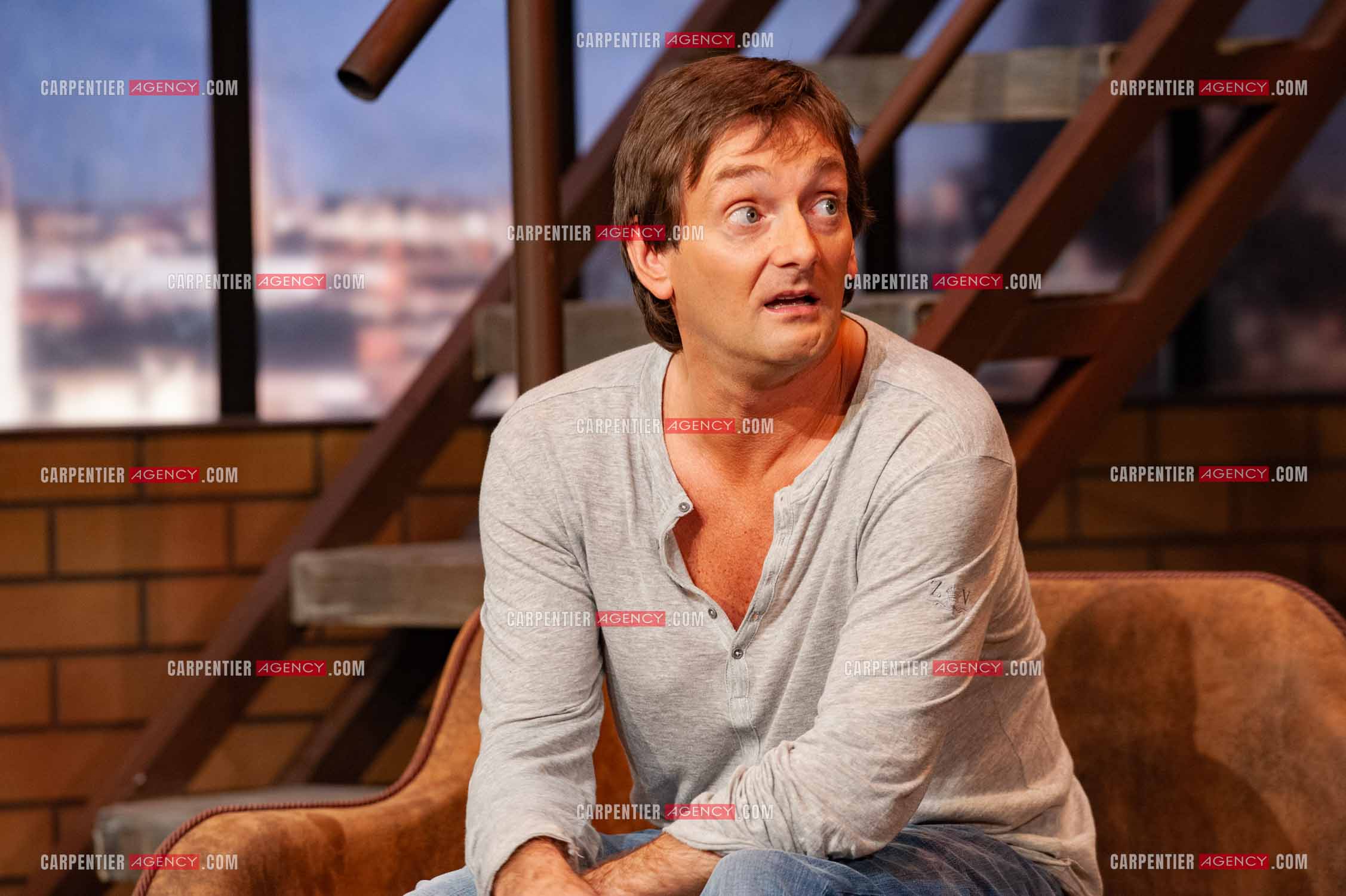 Pierre Palmade au  théâtre Fontaine pour la pièce “ LE COMIQUE “.