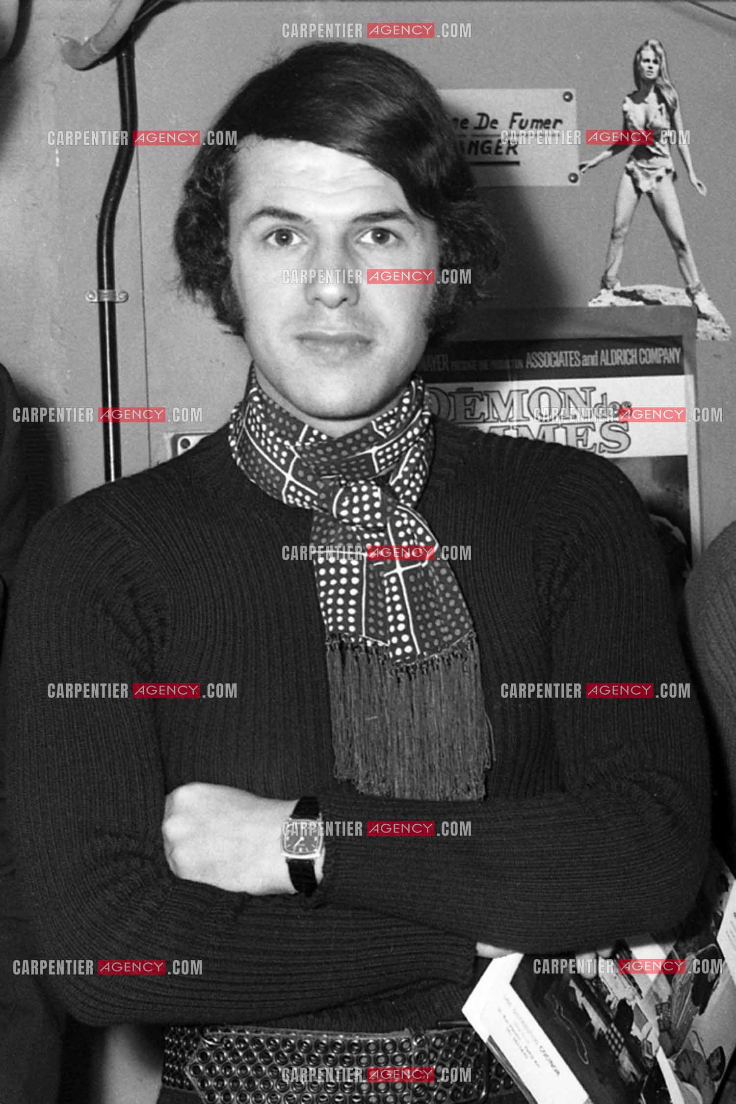 Le chanteur Salvatore à Lyon en 1971.                                   ( Exclusif )