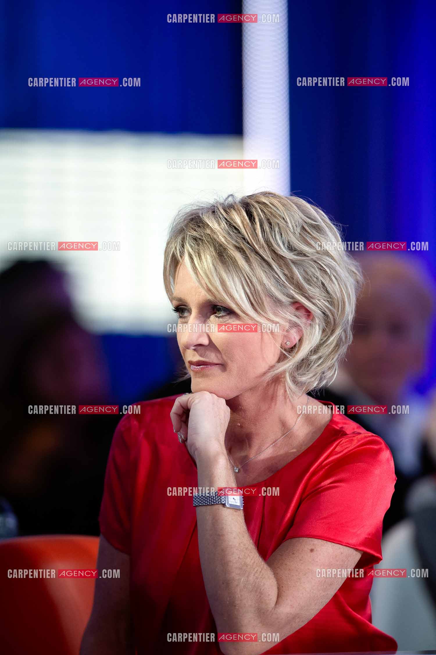 La journaliste et animatrice Sophie Davant lors du Téléthon.   ( Exclusif )