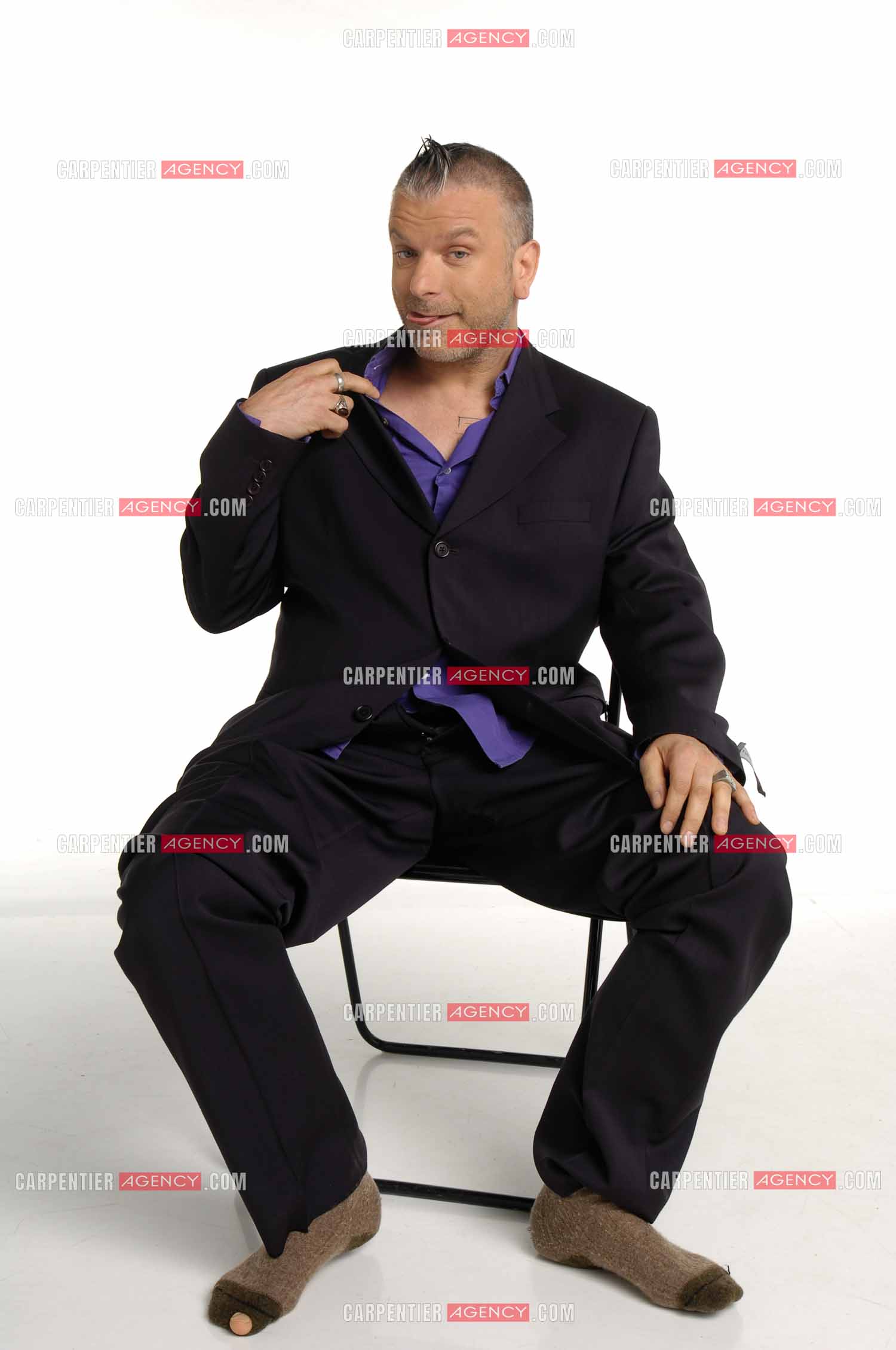 Le chanteur Sanseverino.     ( Exclusif )