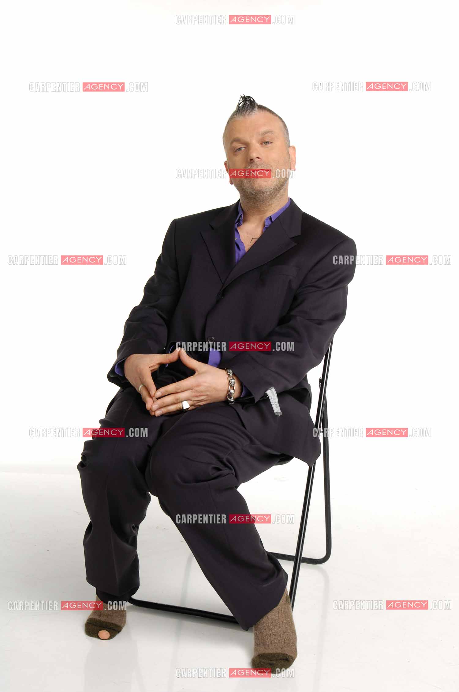 Le chanteur Sanseverino.     ( Exclusif )