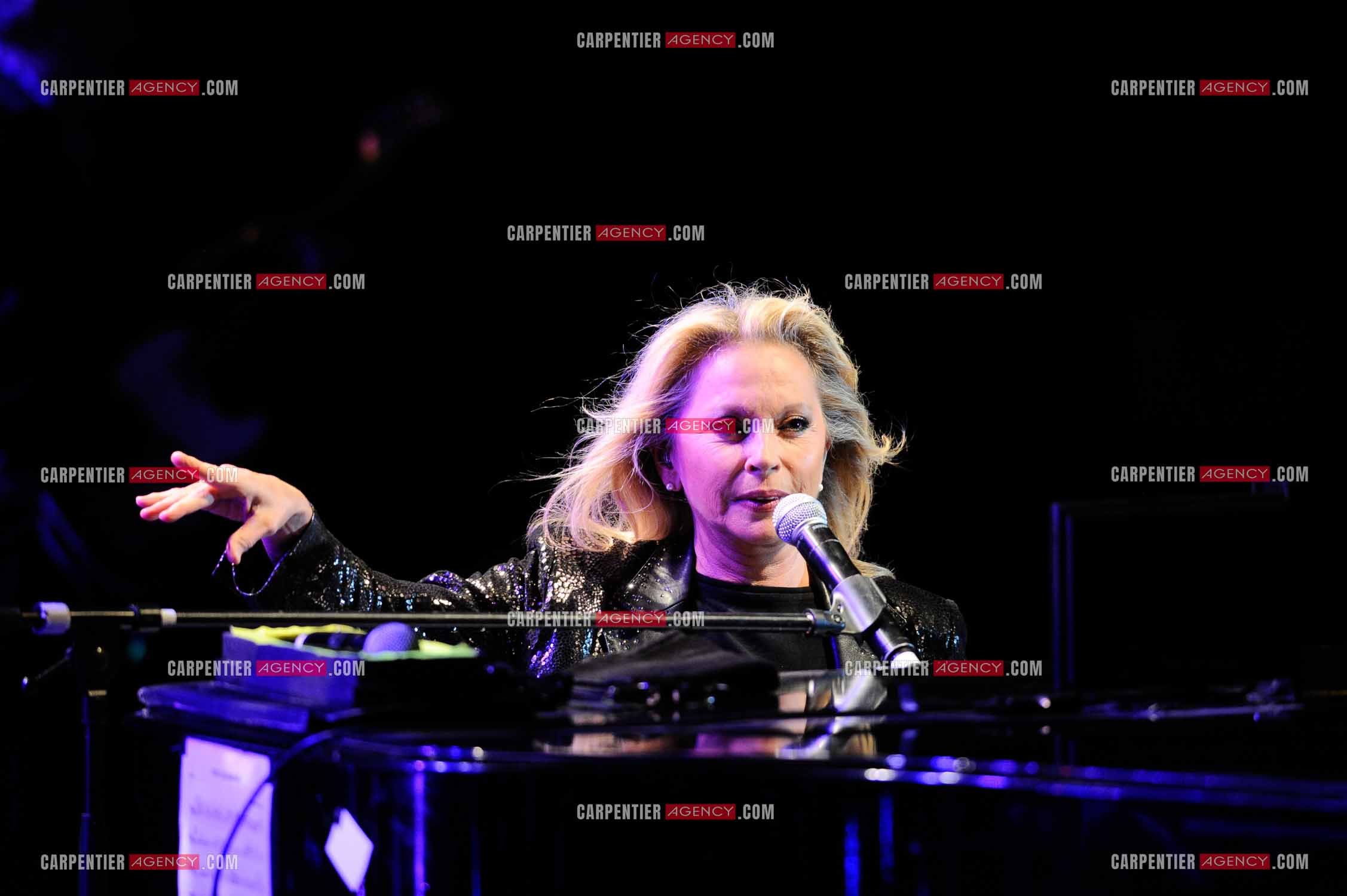 La chanteuse Véronique Sanson en concert a Alès.