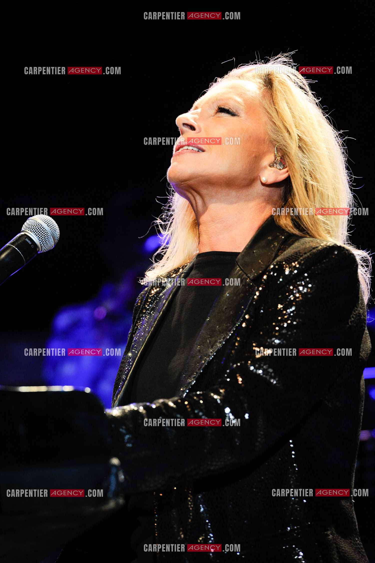 La chanteuse Véronique Sanson en concert a Alès.