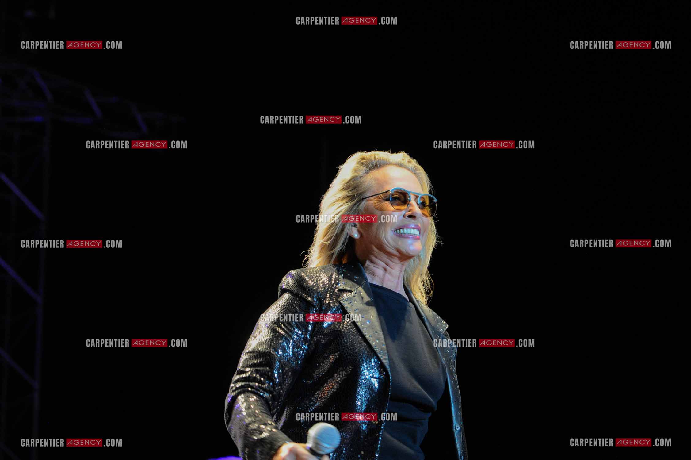 La chanteuse Véronique Sanson en concert a Alès.