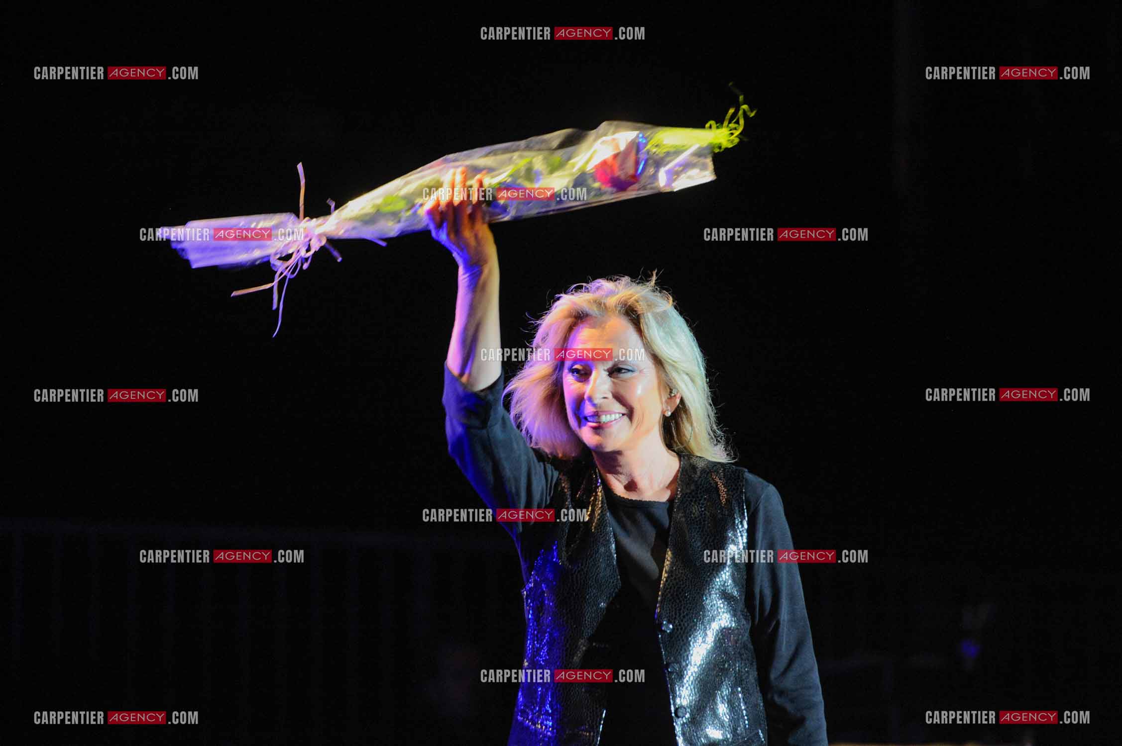 La chanteuse Véronique Sanson en concert a Alès.