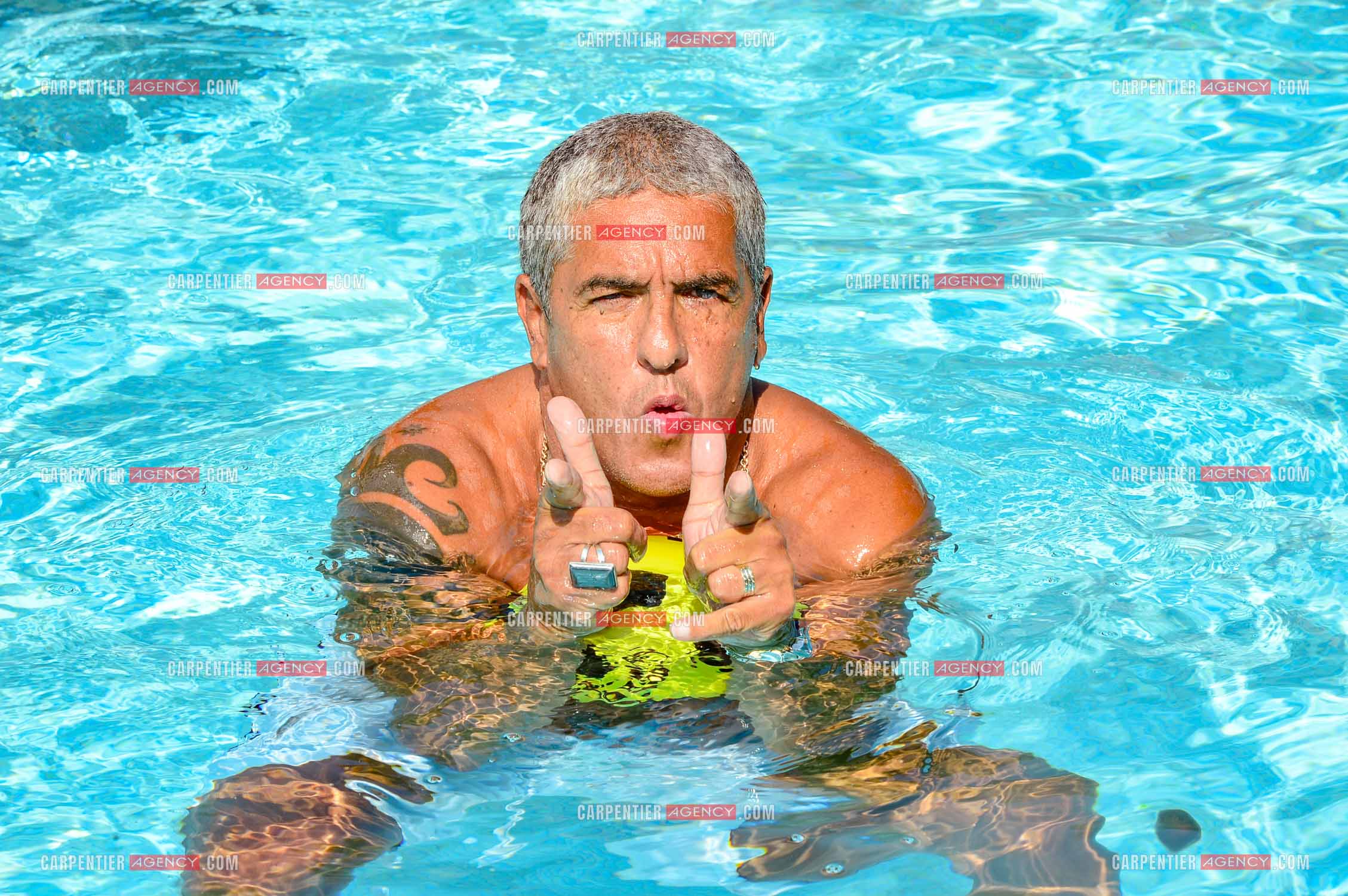 L'acteur Samy Naceri en vacances a St Tropez.  ( Exclusif )