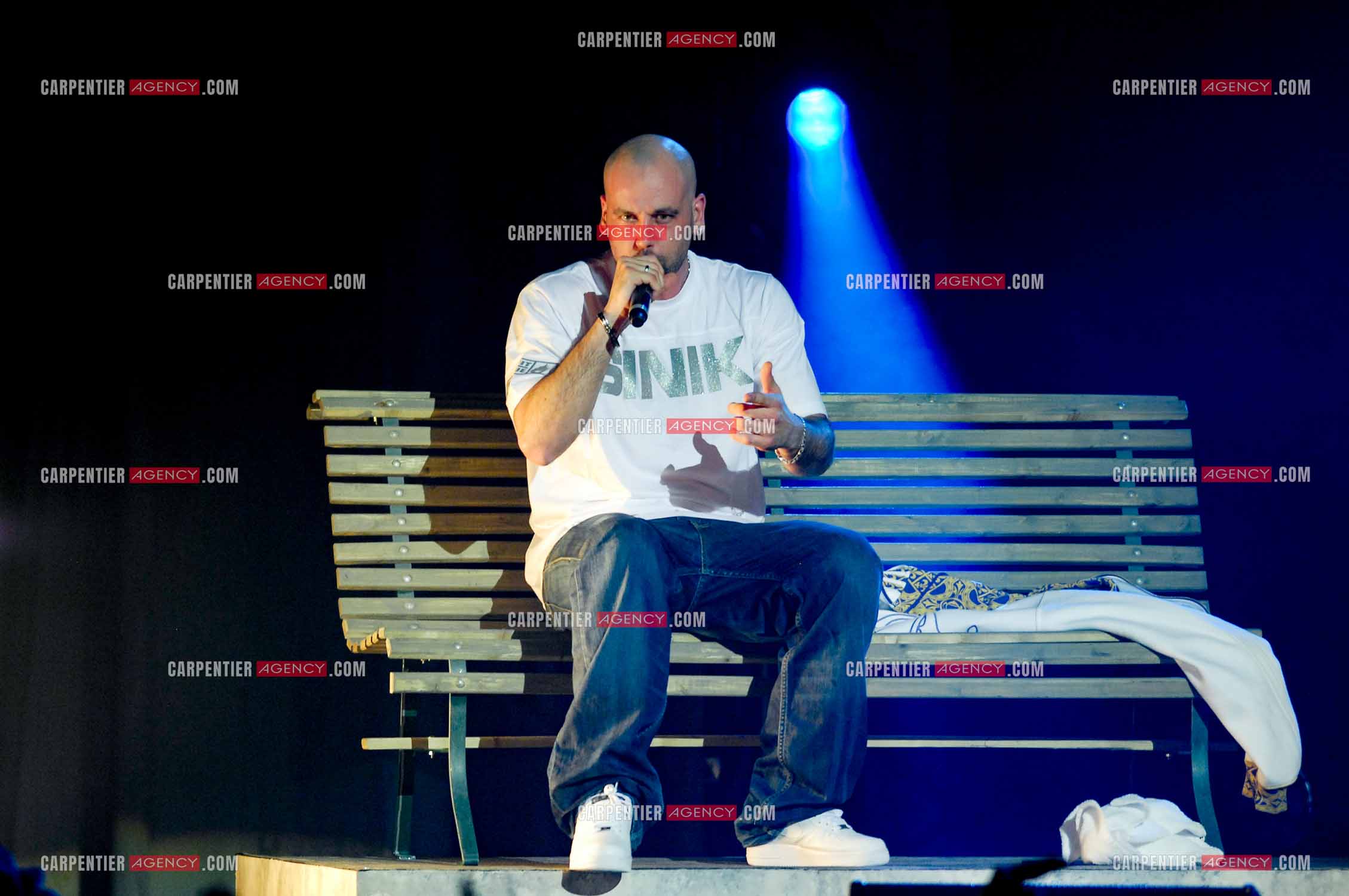 Le rappeur Sinik en concert au Zénith de Paris.     ( Exclusif )