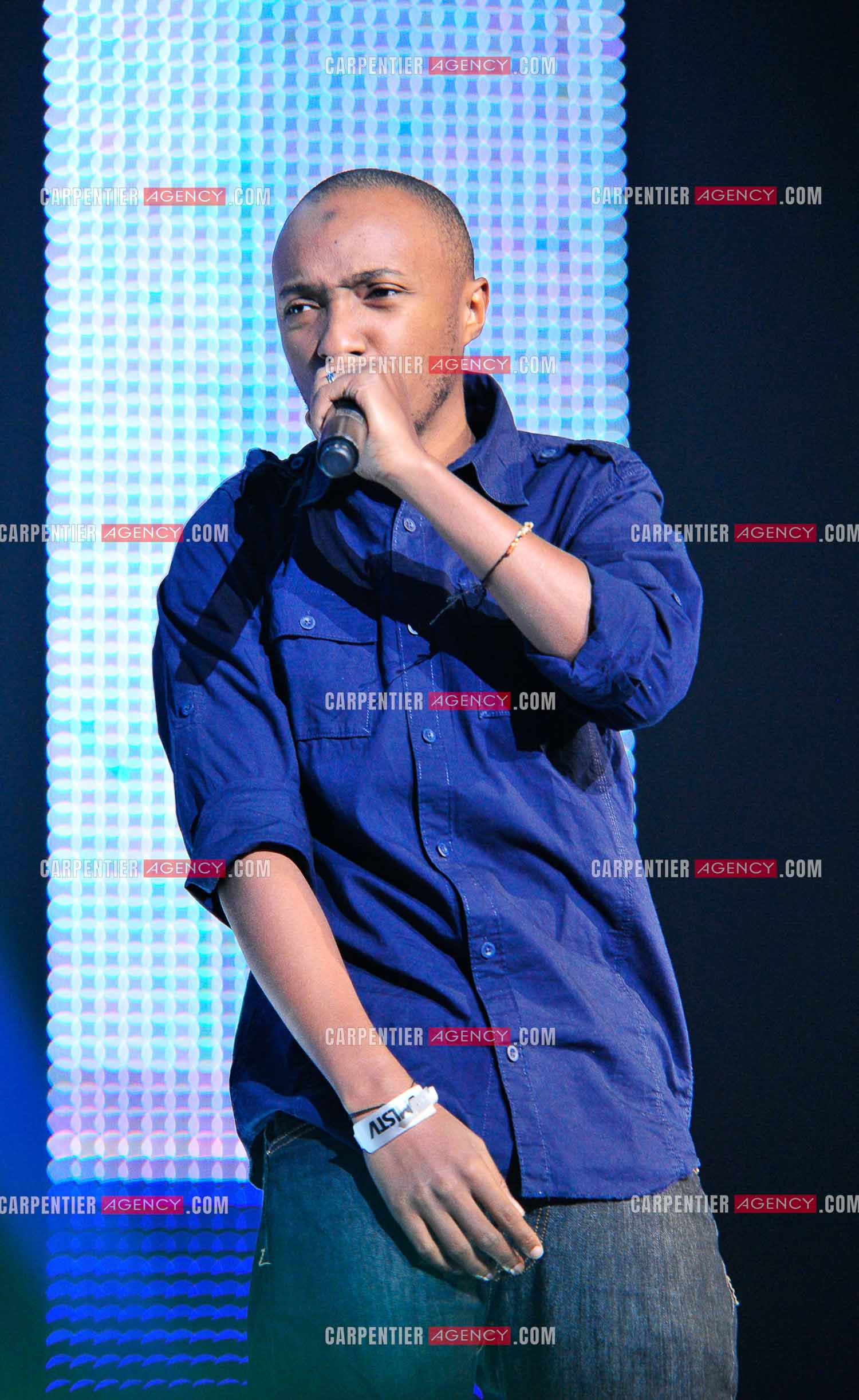 Le chanteur Soprano en concert au Zénith de Paris.