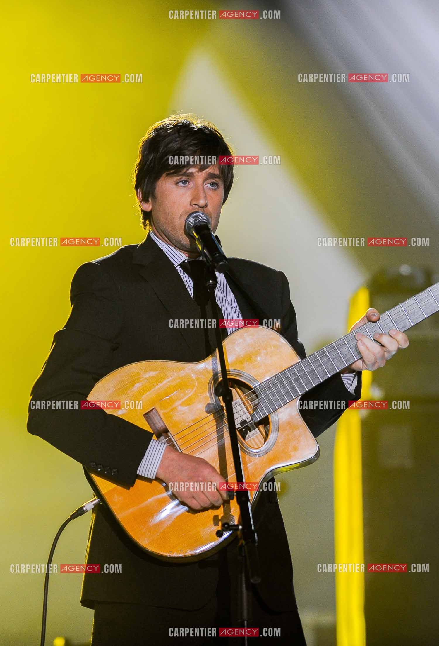 Le chanteur Thomas Dutronc en concert au Zénith de Paris pour le concert “SOL EN SI“ au profit du SIDA.