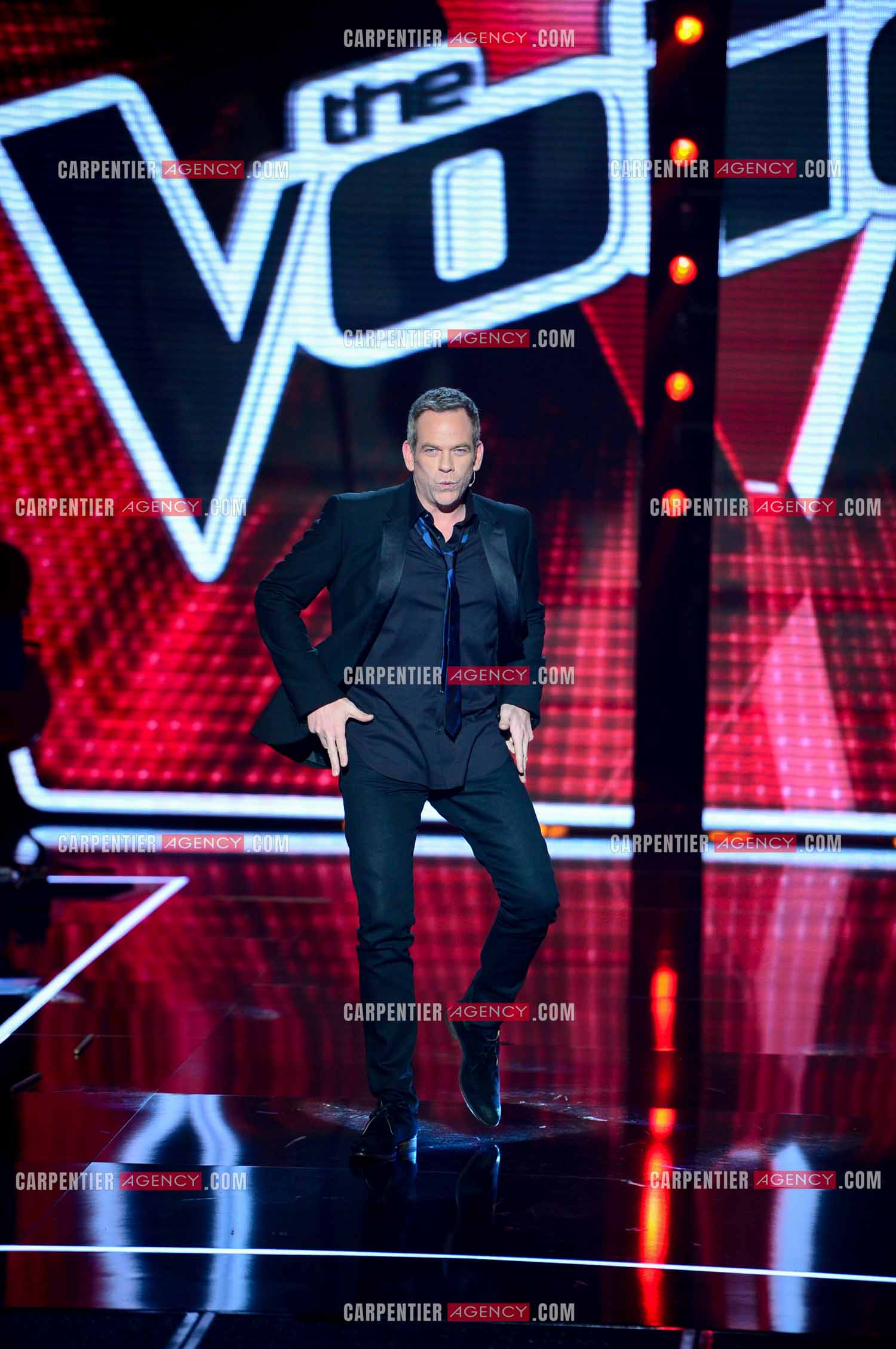Le chanteur Garou coach  dans l'émission The Voice saison 3.        ( Exclusif )