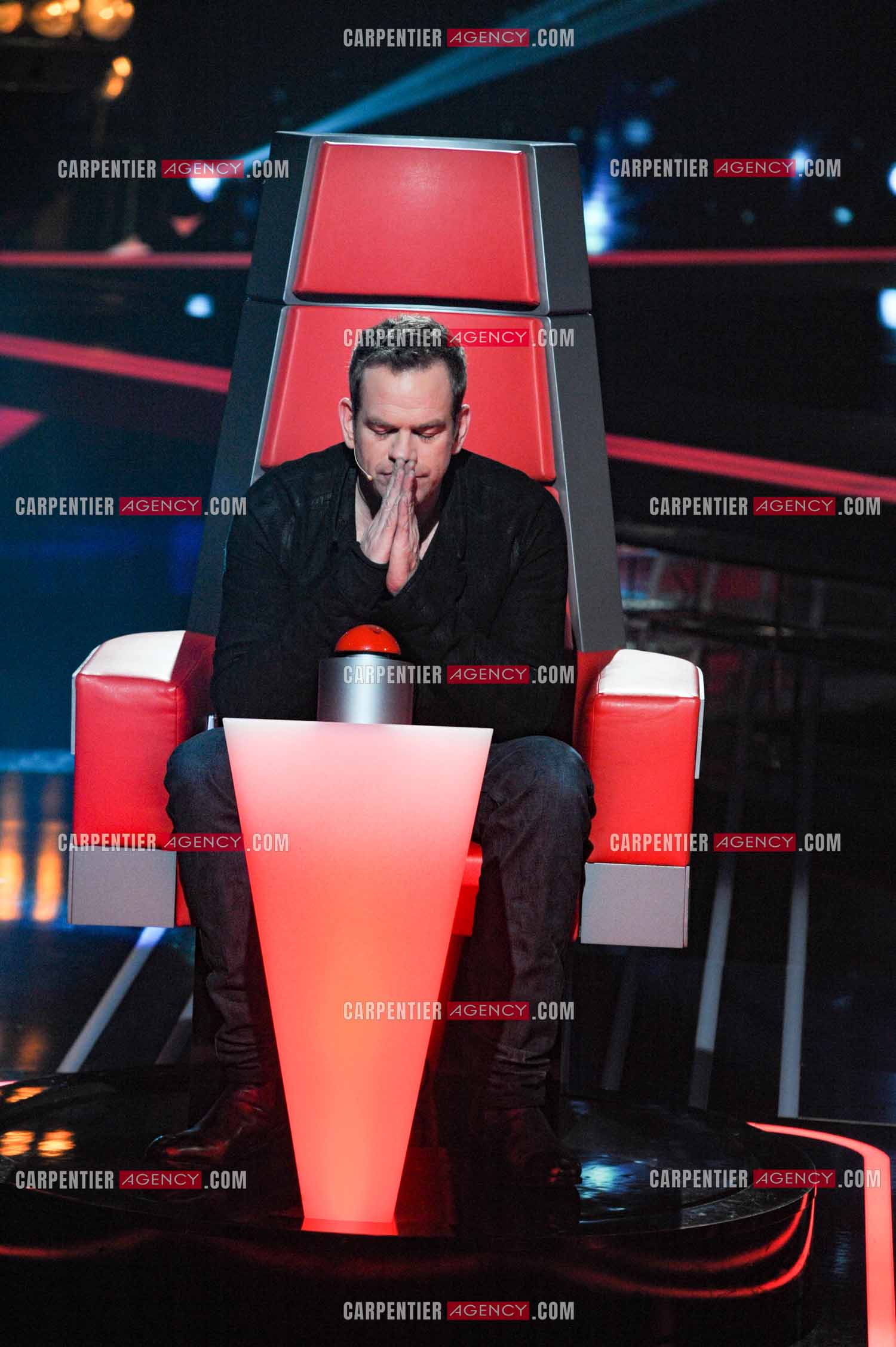 Le chanteur Garou coach dans l'émission The Voice saison 2.        ( Exclusif )